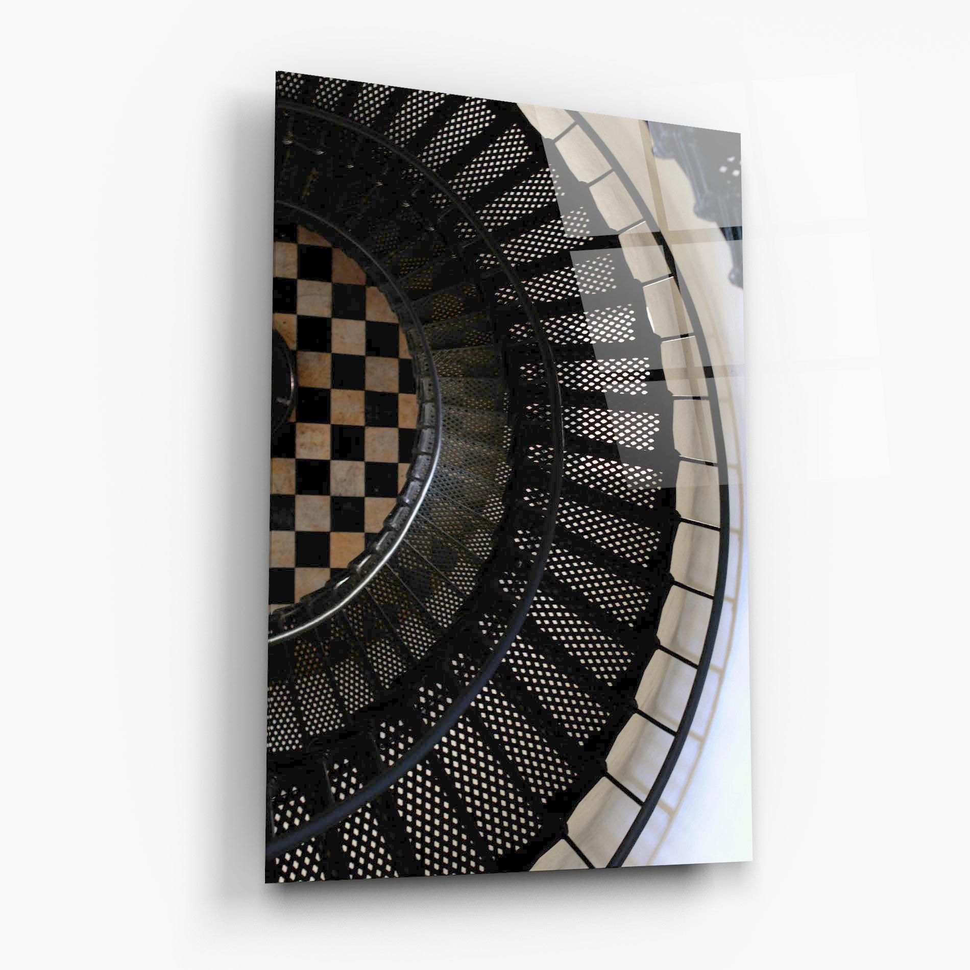 Üvegkép Beautiful Black Stairs mockup 6