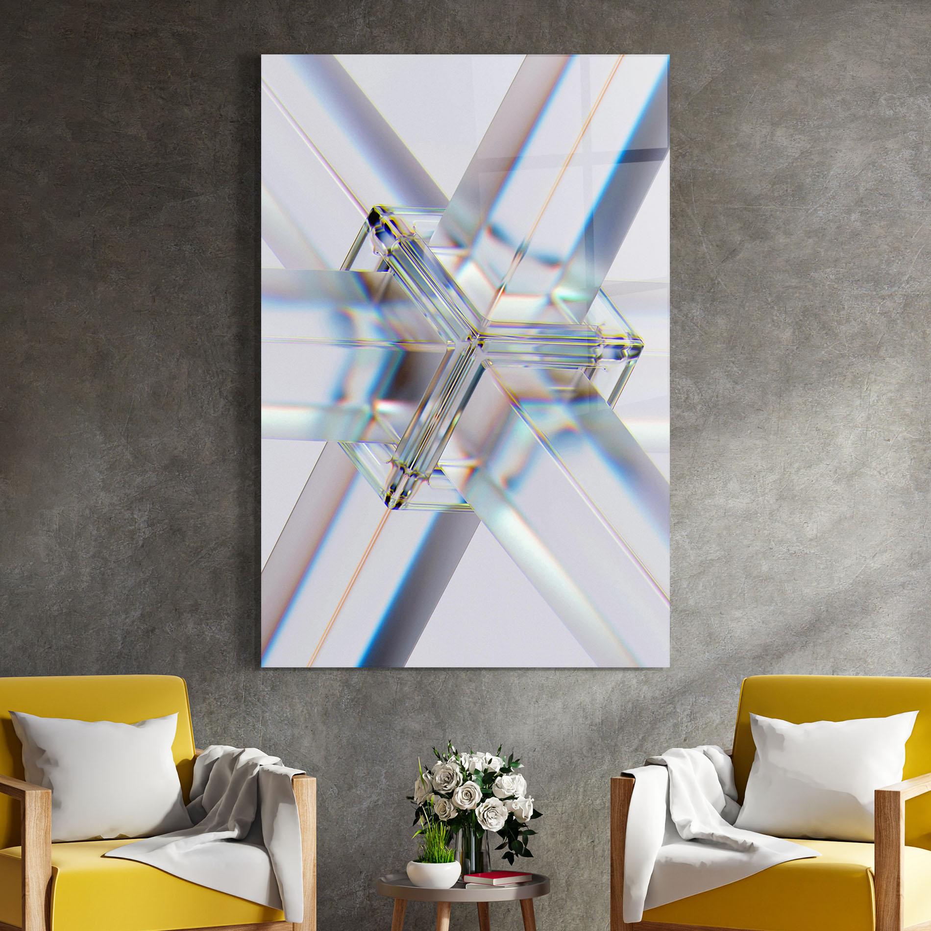 Üvegkép Glass Shape mockup 4