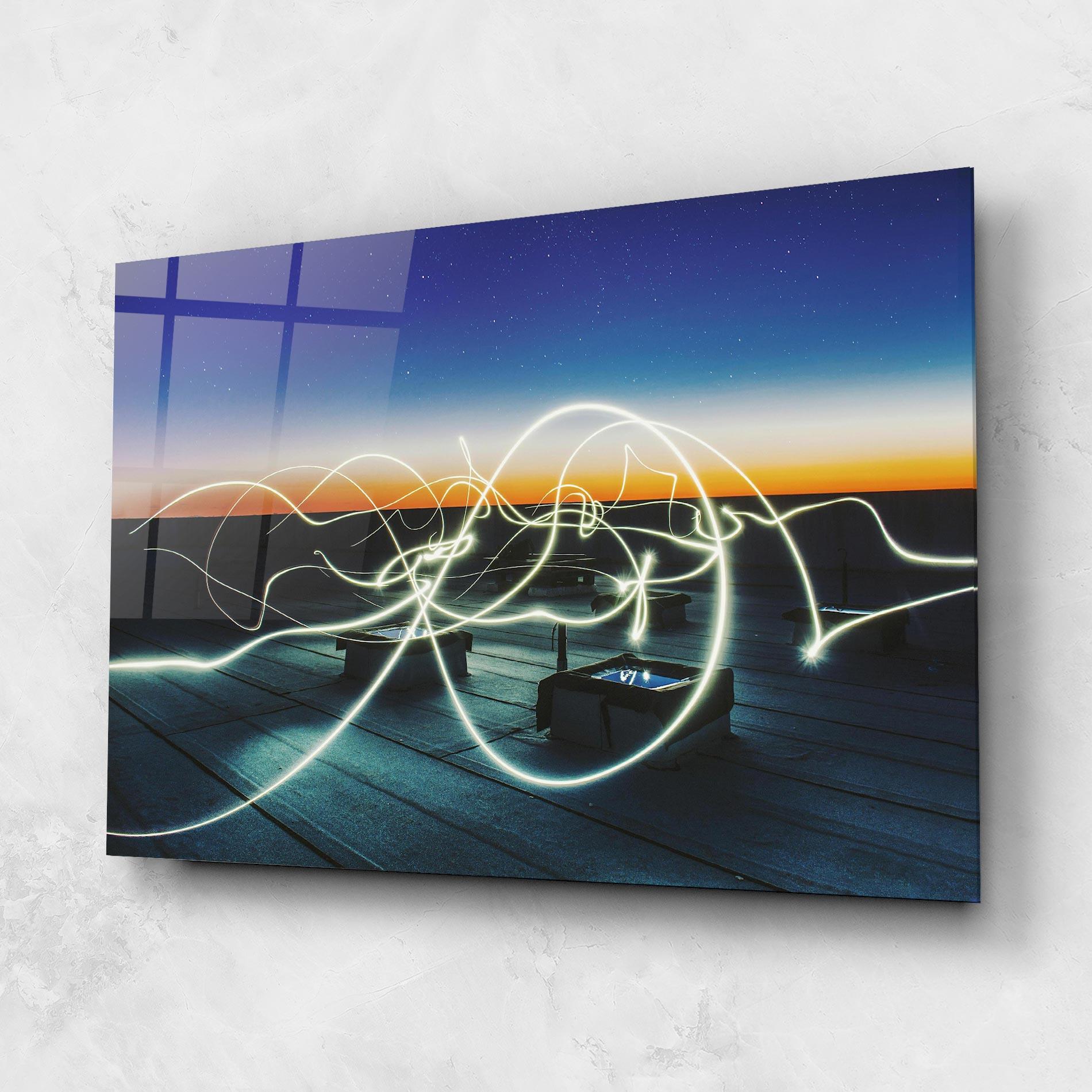 Üvegkép White Light Floating mockup 1