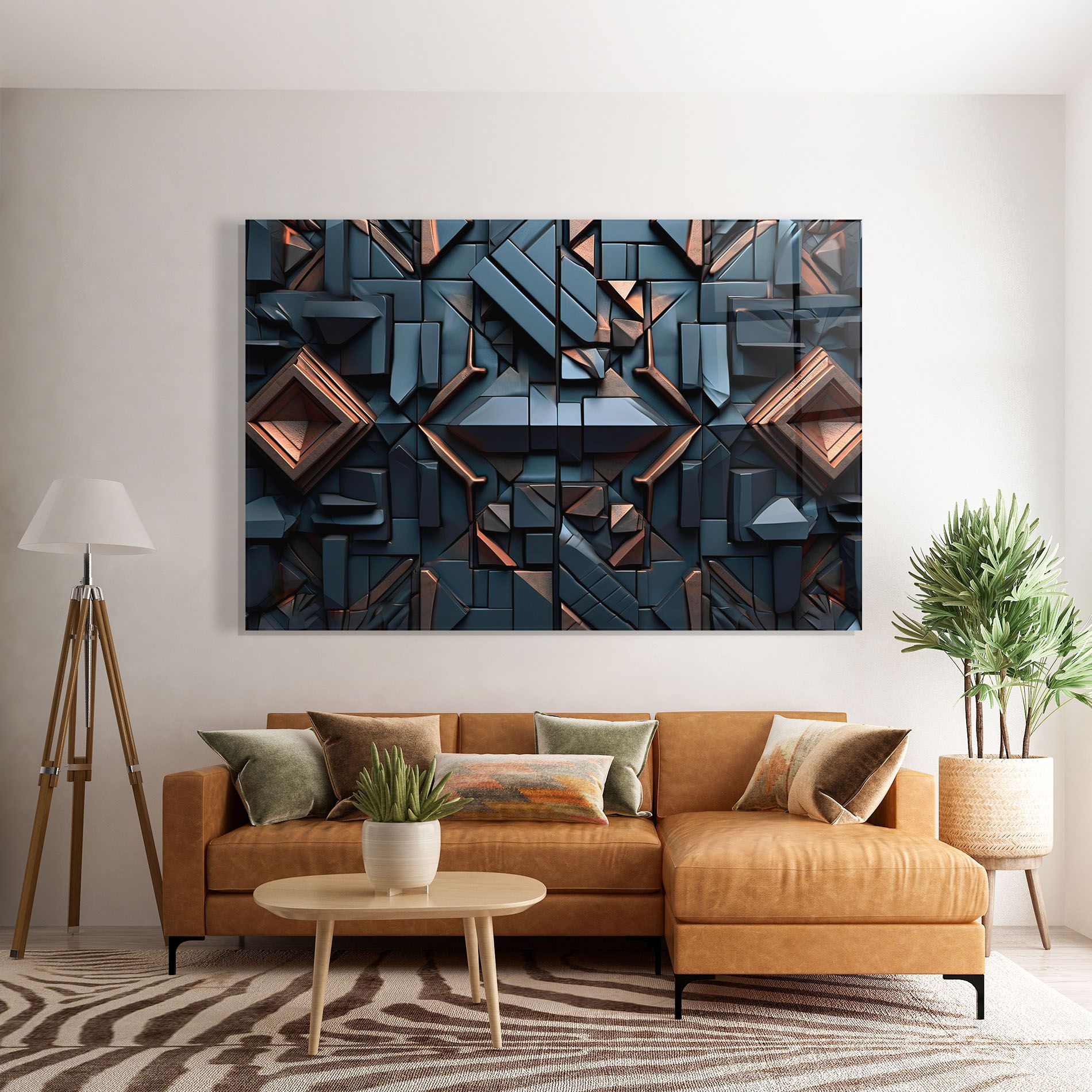 Orange Rhombus mockup 7