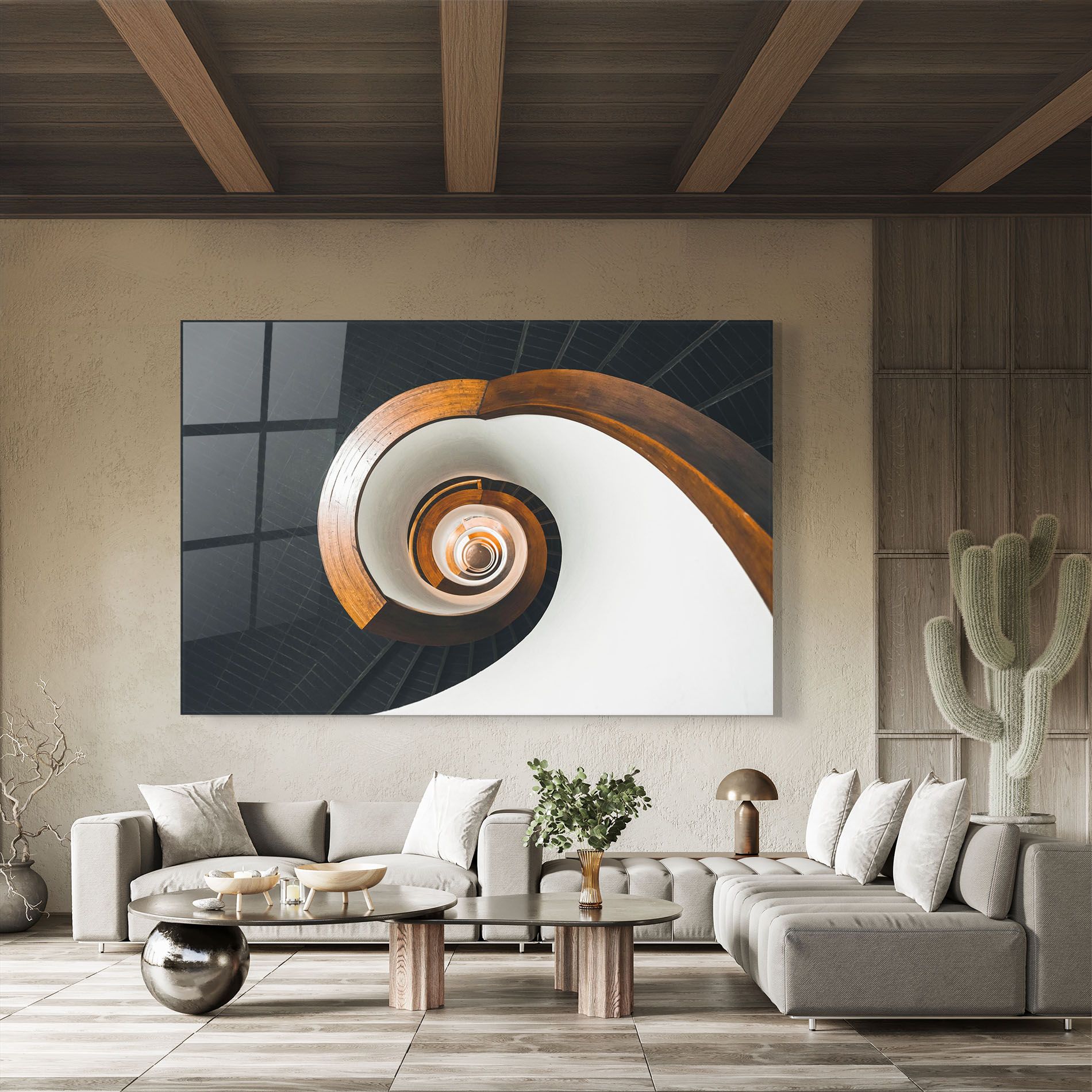 Black Spiral Stairs mockup 8