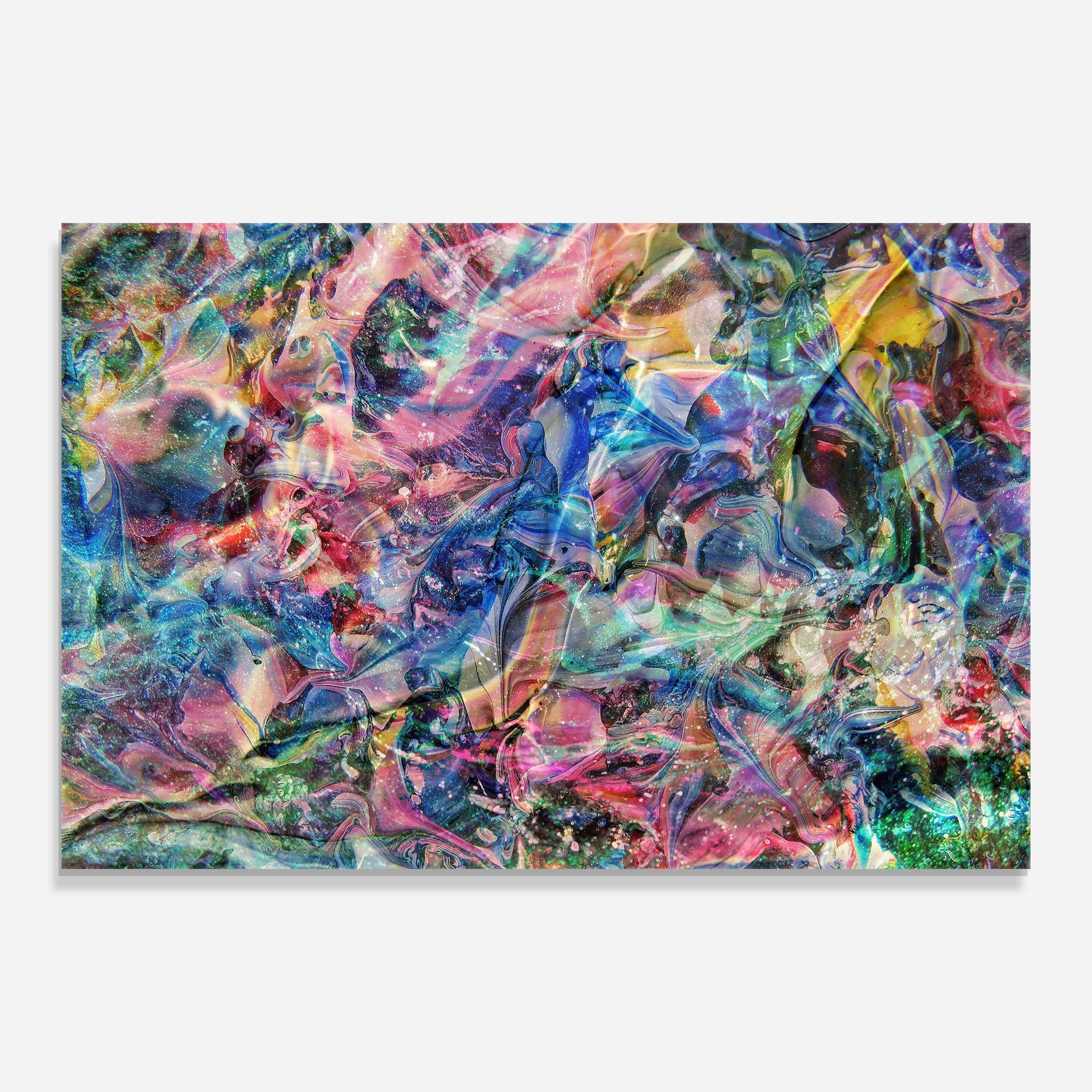 Üvegkép Abstract Colourful Glass mockup 0