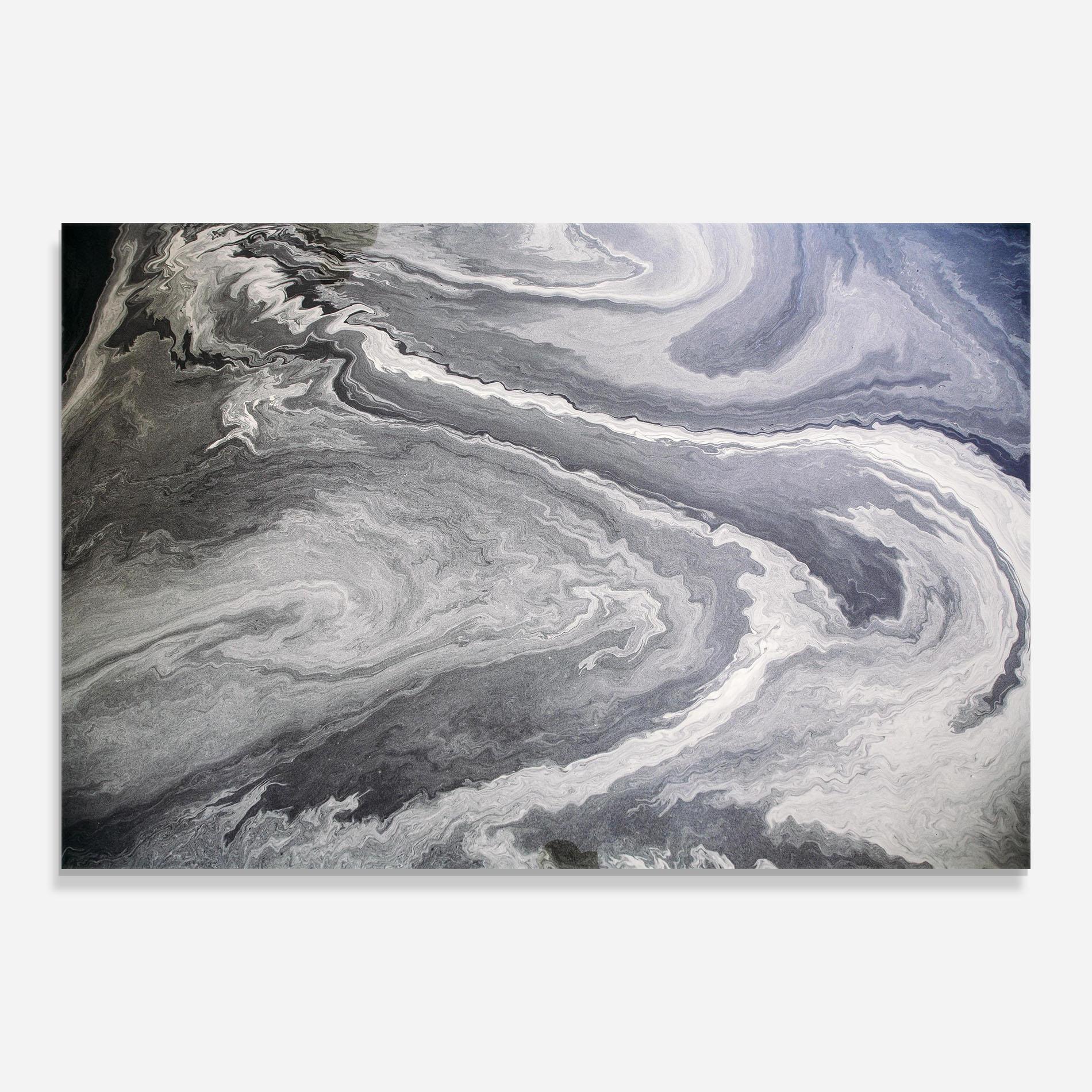Üvegkép Grey Liquid Marble mockup 0
