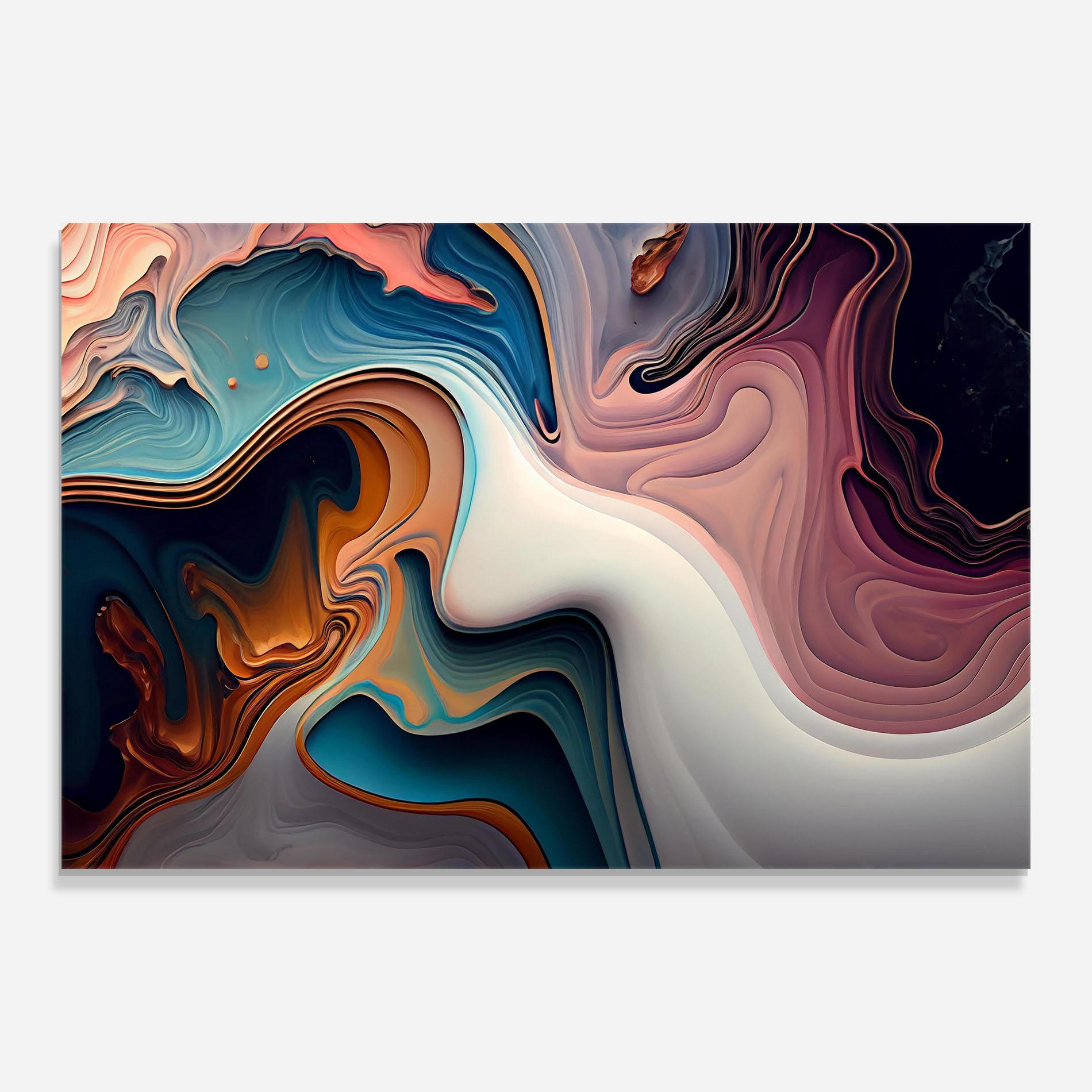 Üvegkép Mixed Colors Marble mockup 0