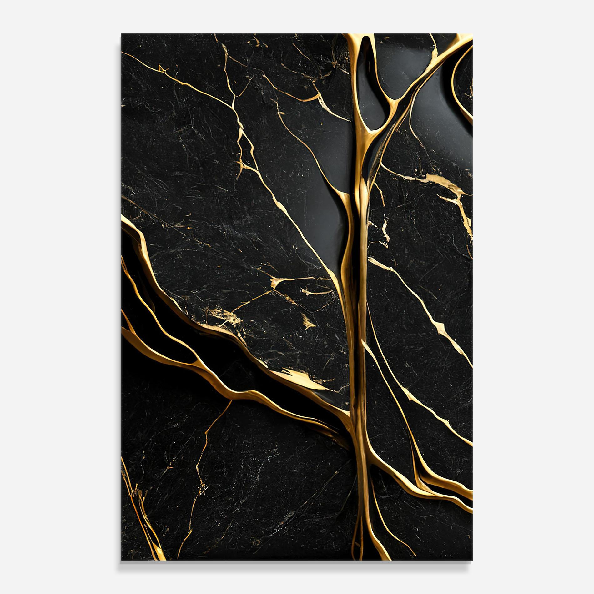 Üvegkép Black Square Marble mockup 0