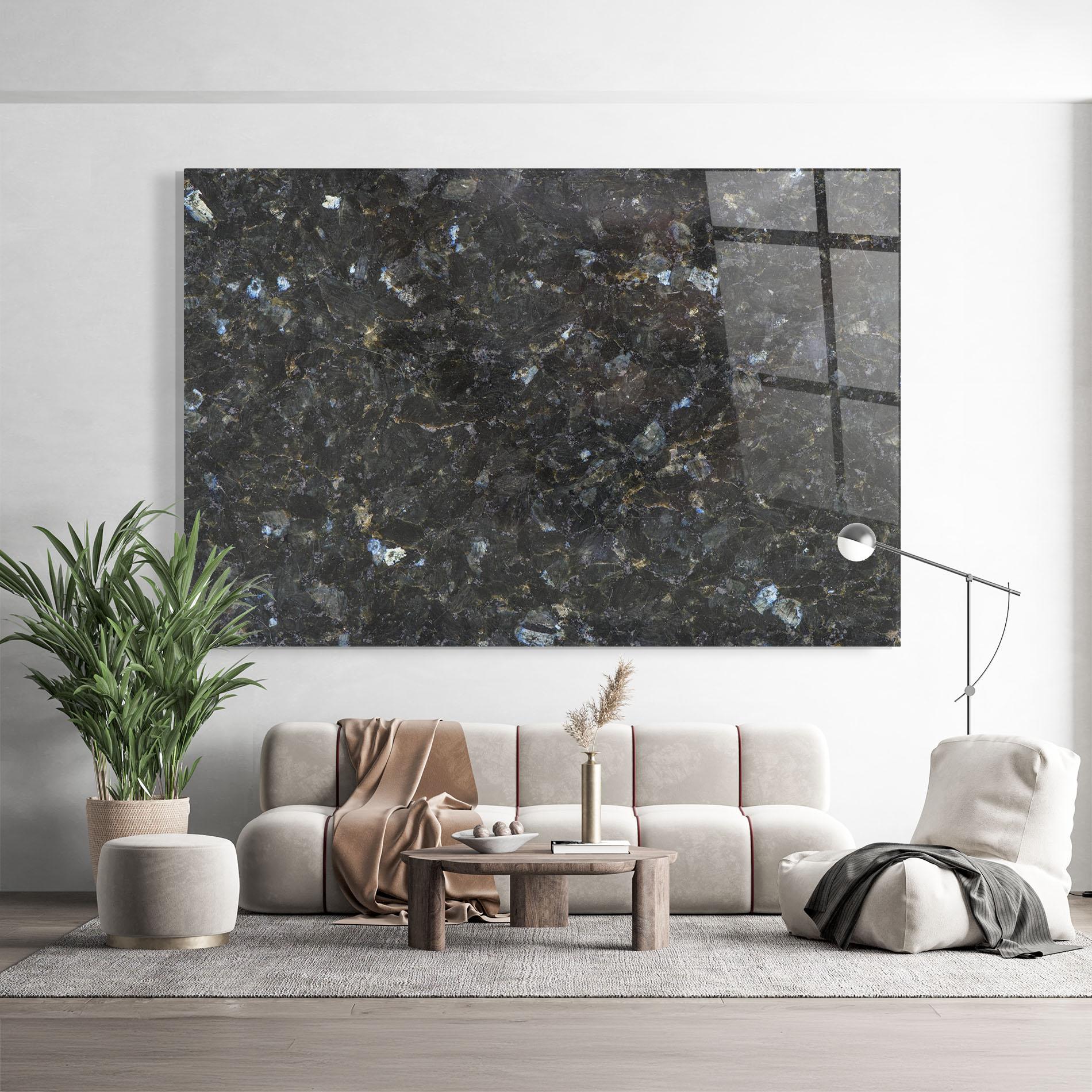 Üvegkép Dark Grey Marble mockup 9
