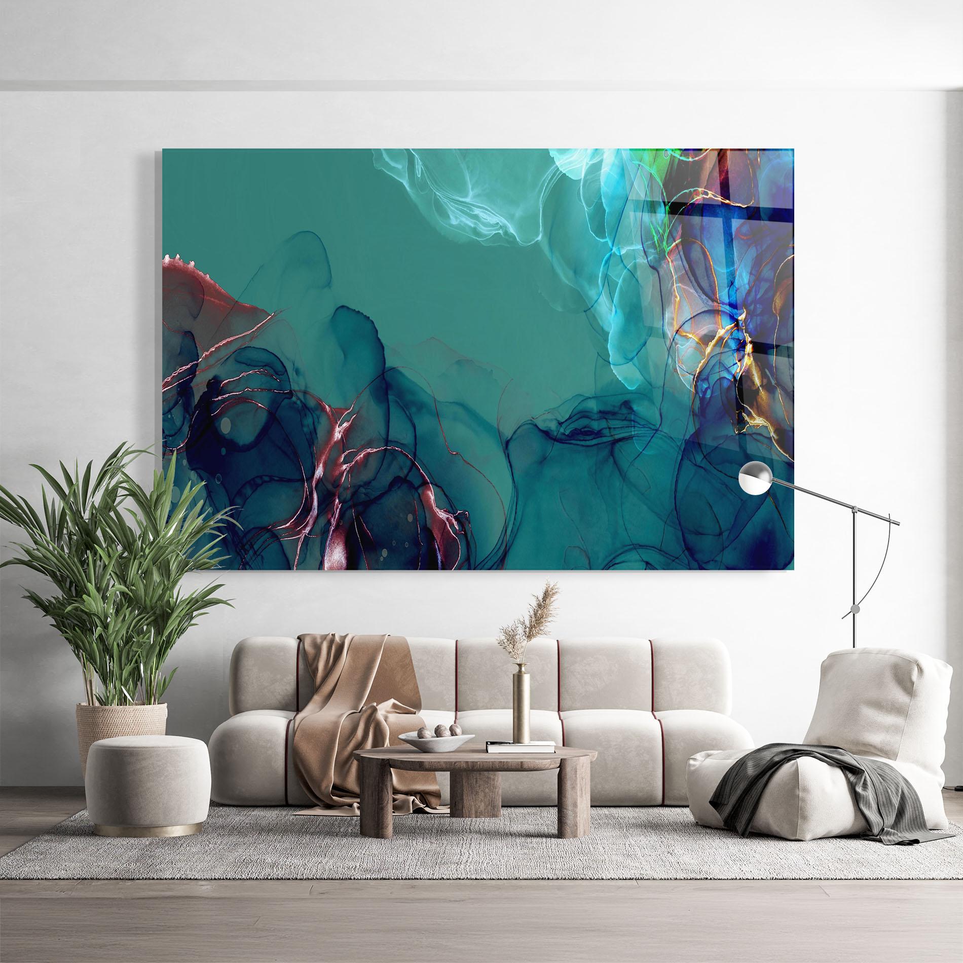 Üvegkép Darkish Abstract mockup 9