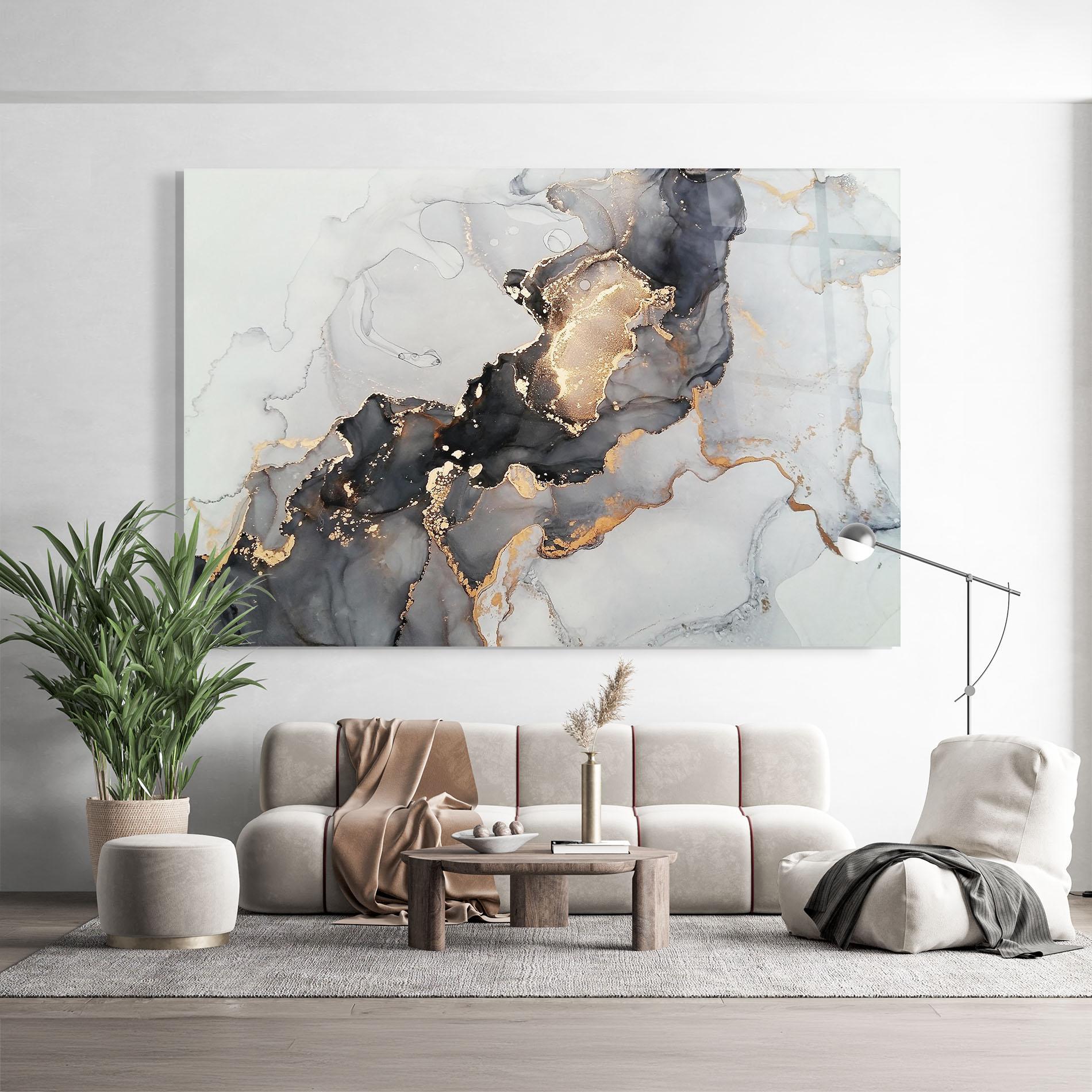 Üvegkép Marble Shades mockup 9