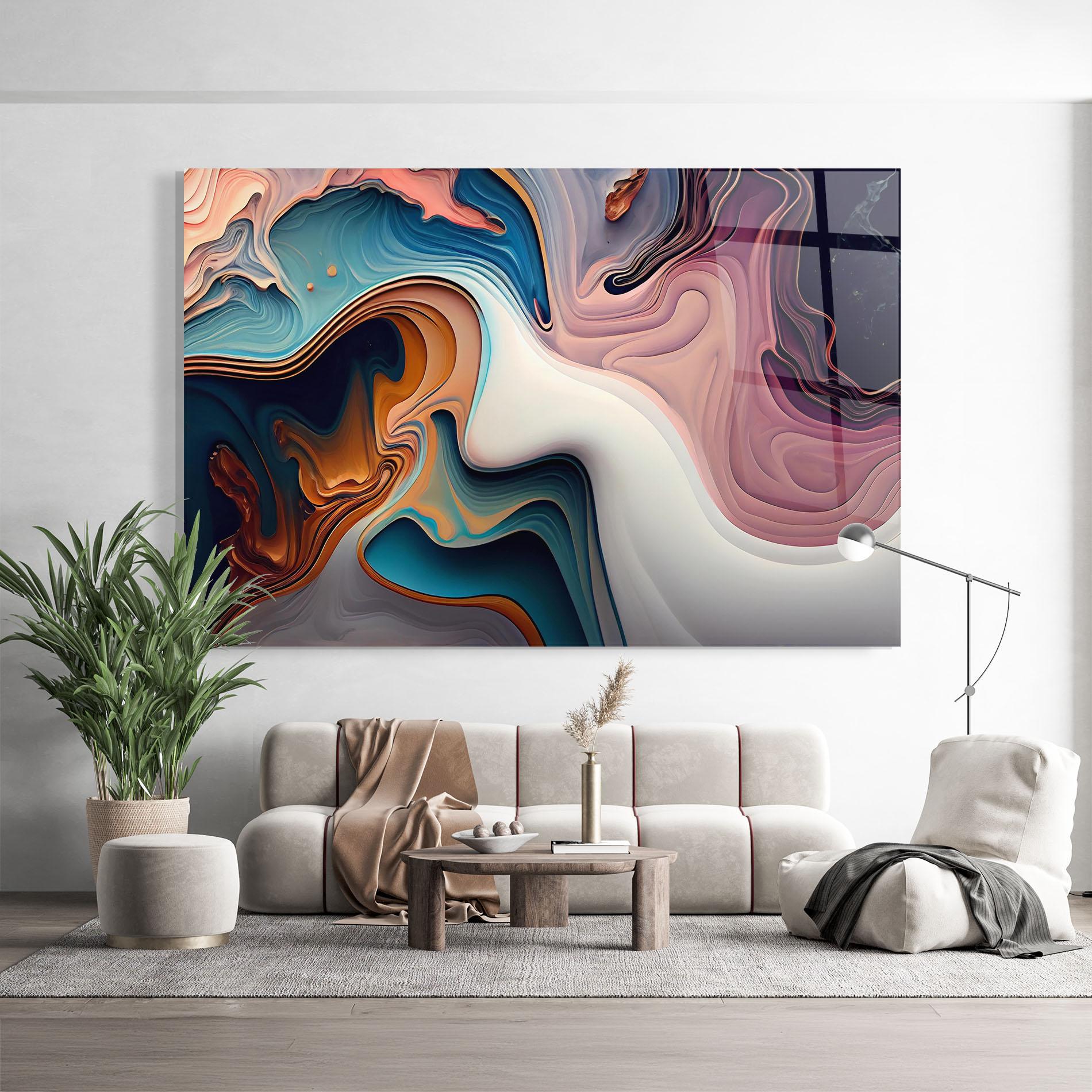 Üvegkép Mixed Colors Marble mockup 9