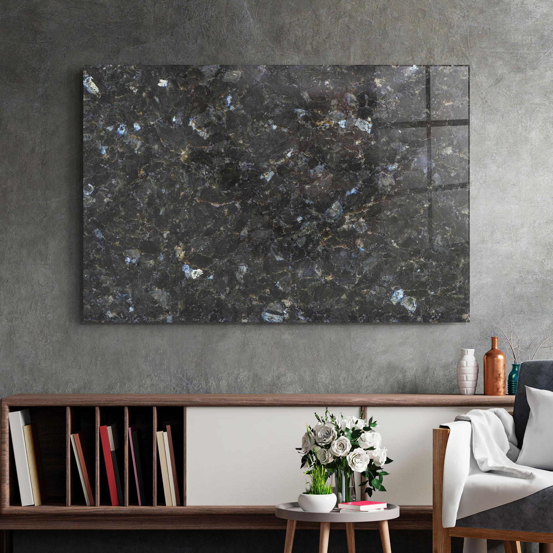 Üvegkép Dark Grey Marble mockup 2