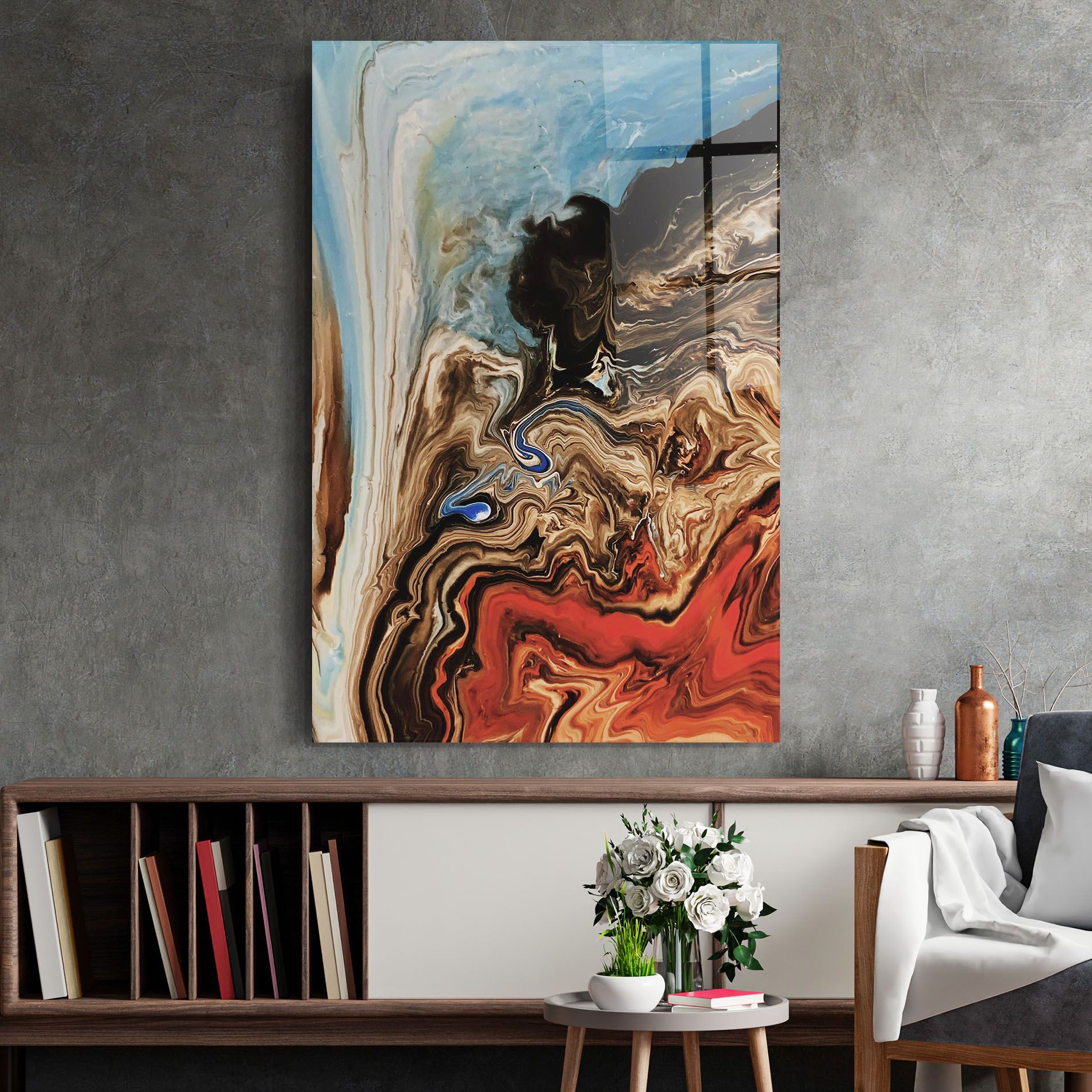 Abstract Waterfall mockup 2