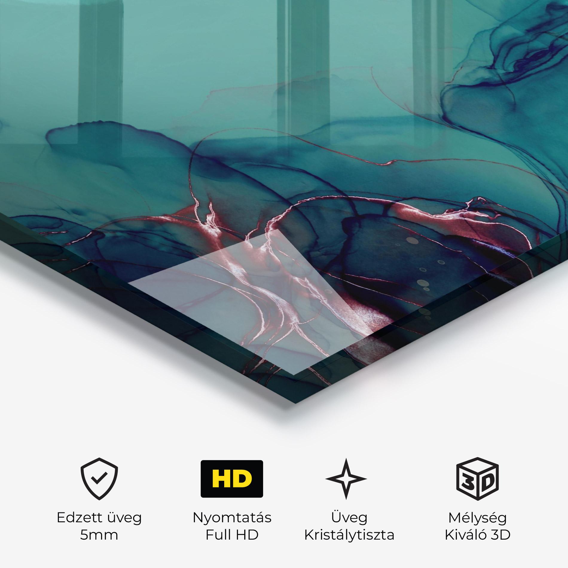 Üvegkép Darkish Abstract mockup 3