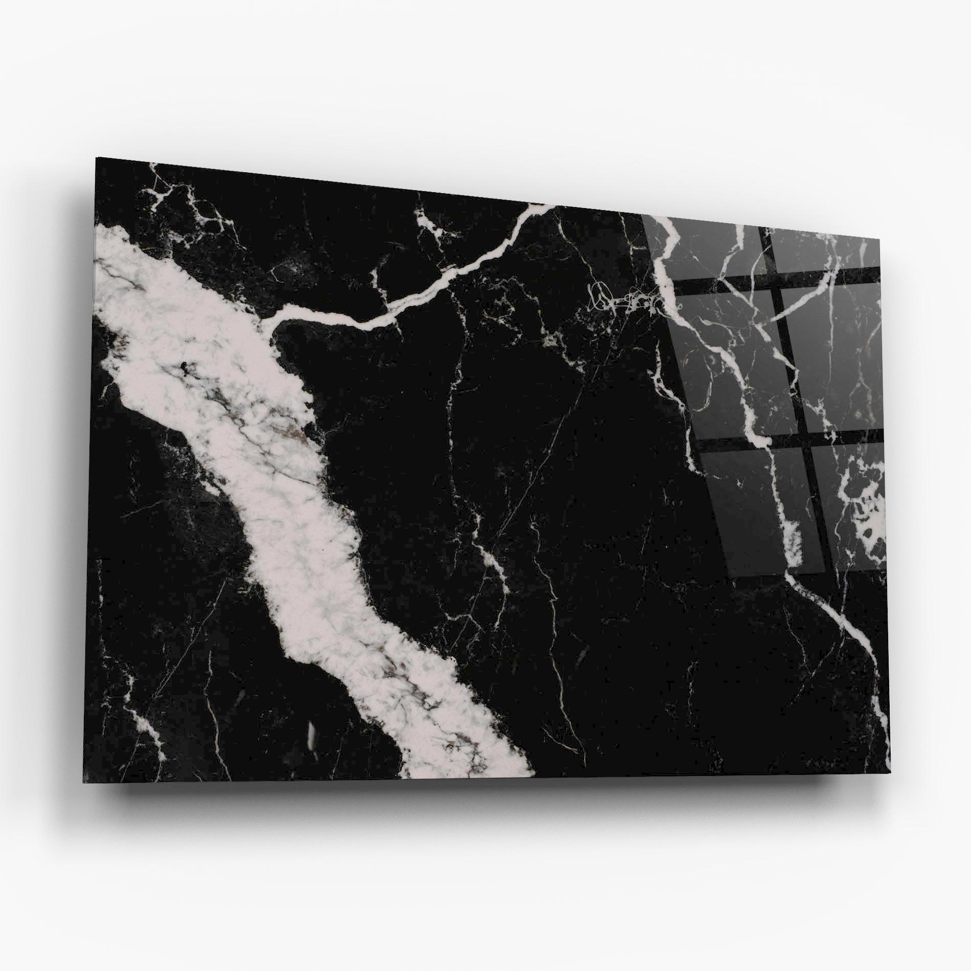Üvegkép Black Marble Light Grey mockup 6