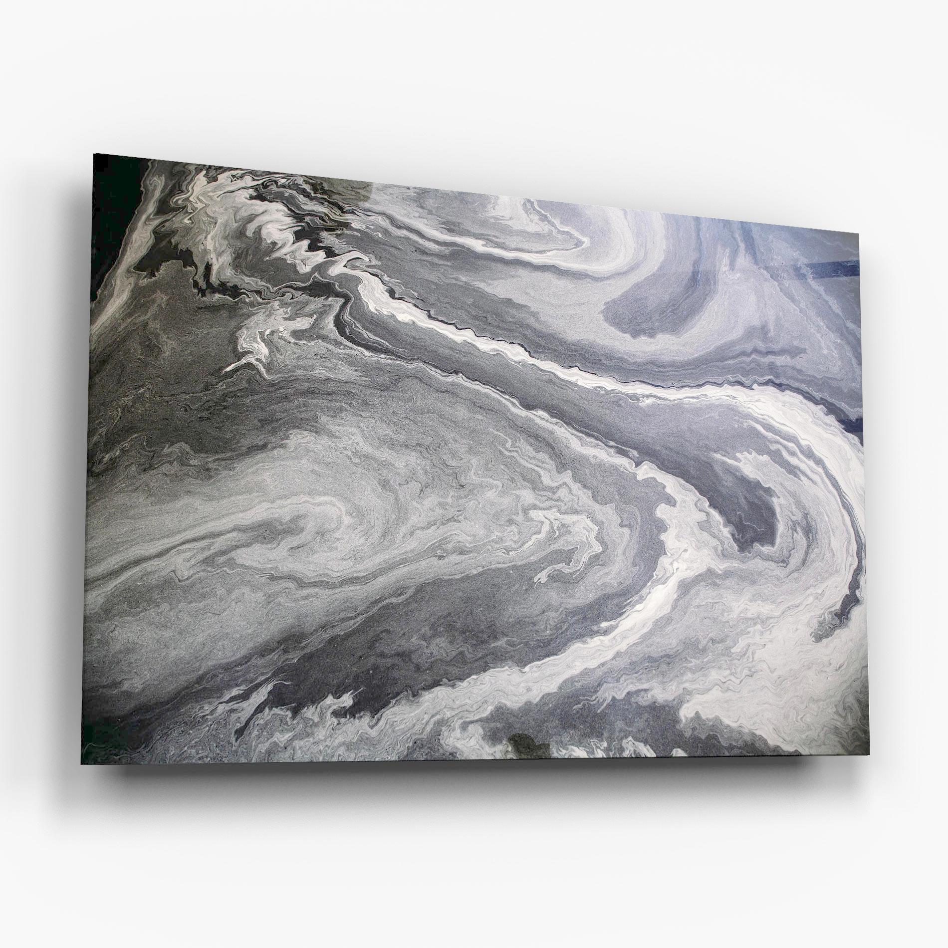 Üvegkép Grey Liquid Marble mockup 6
