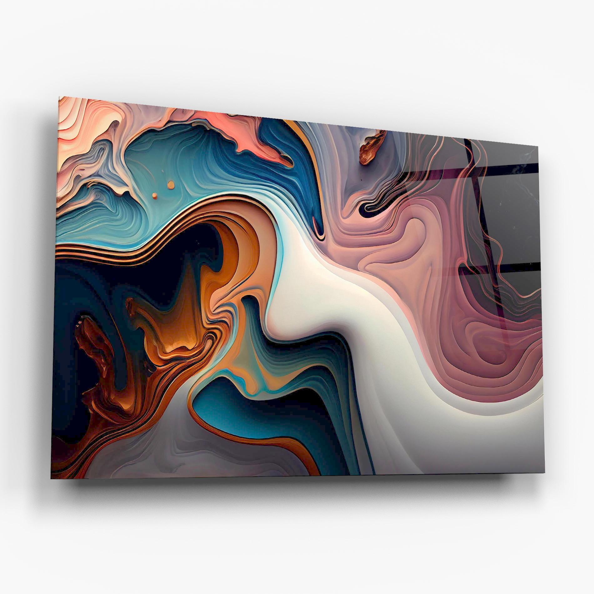 Üvegkép Mixed Colors Marble mockup 6