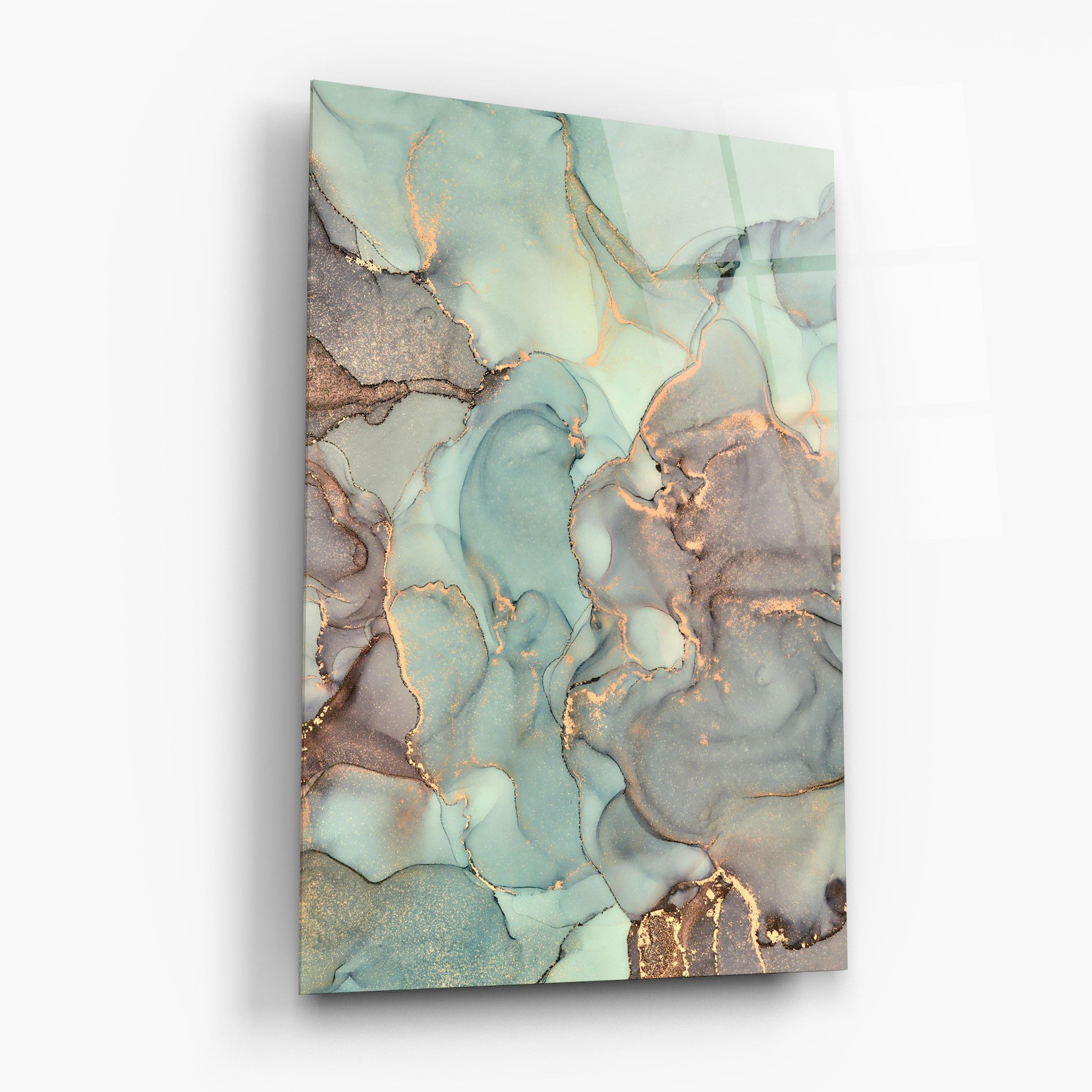 Abstract Turquoise Marble mockup 6