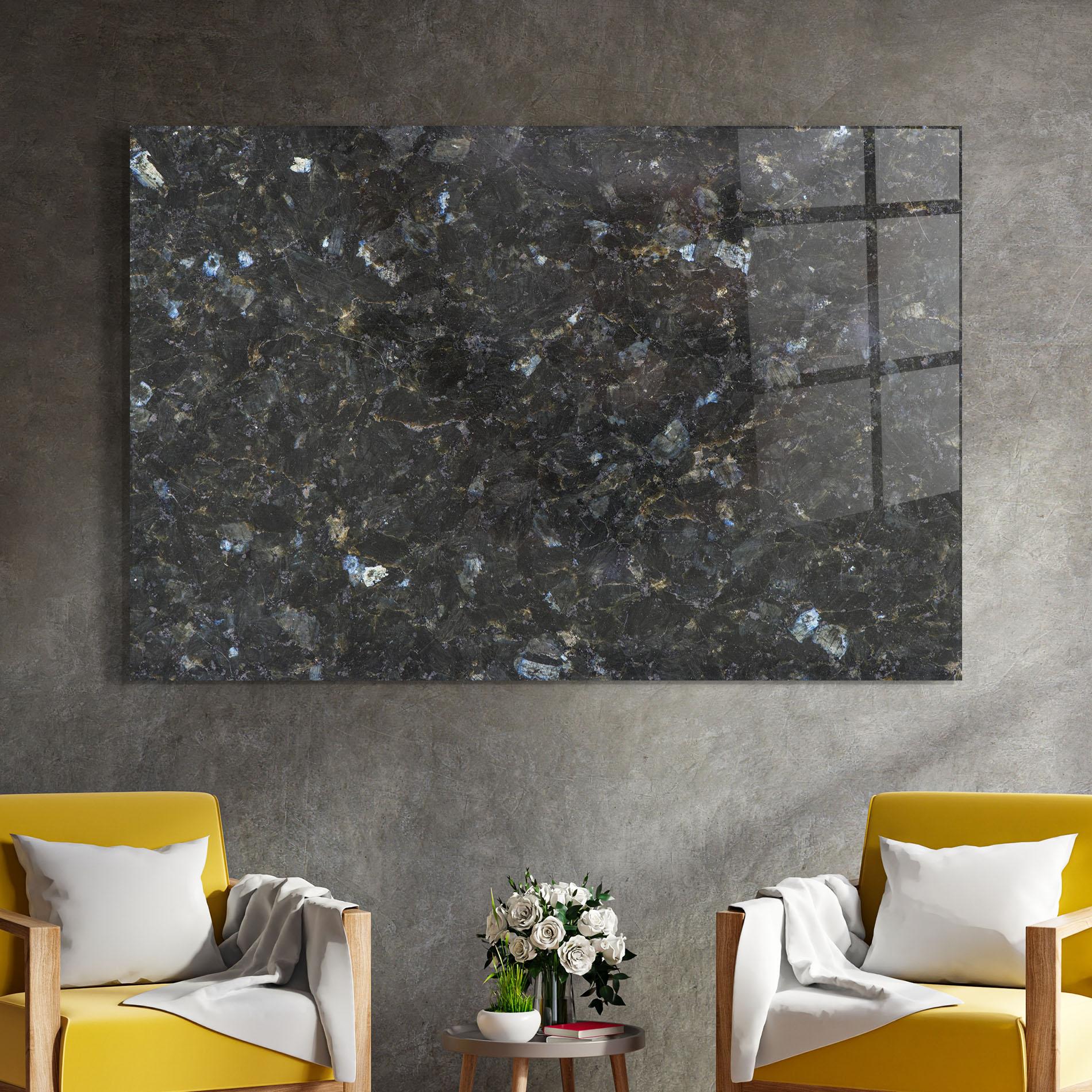 Üvegkép Dark Grey Marble mockup 4