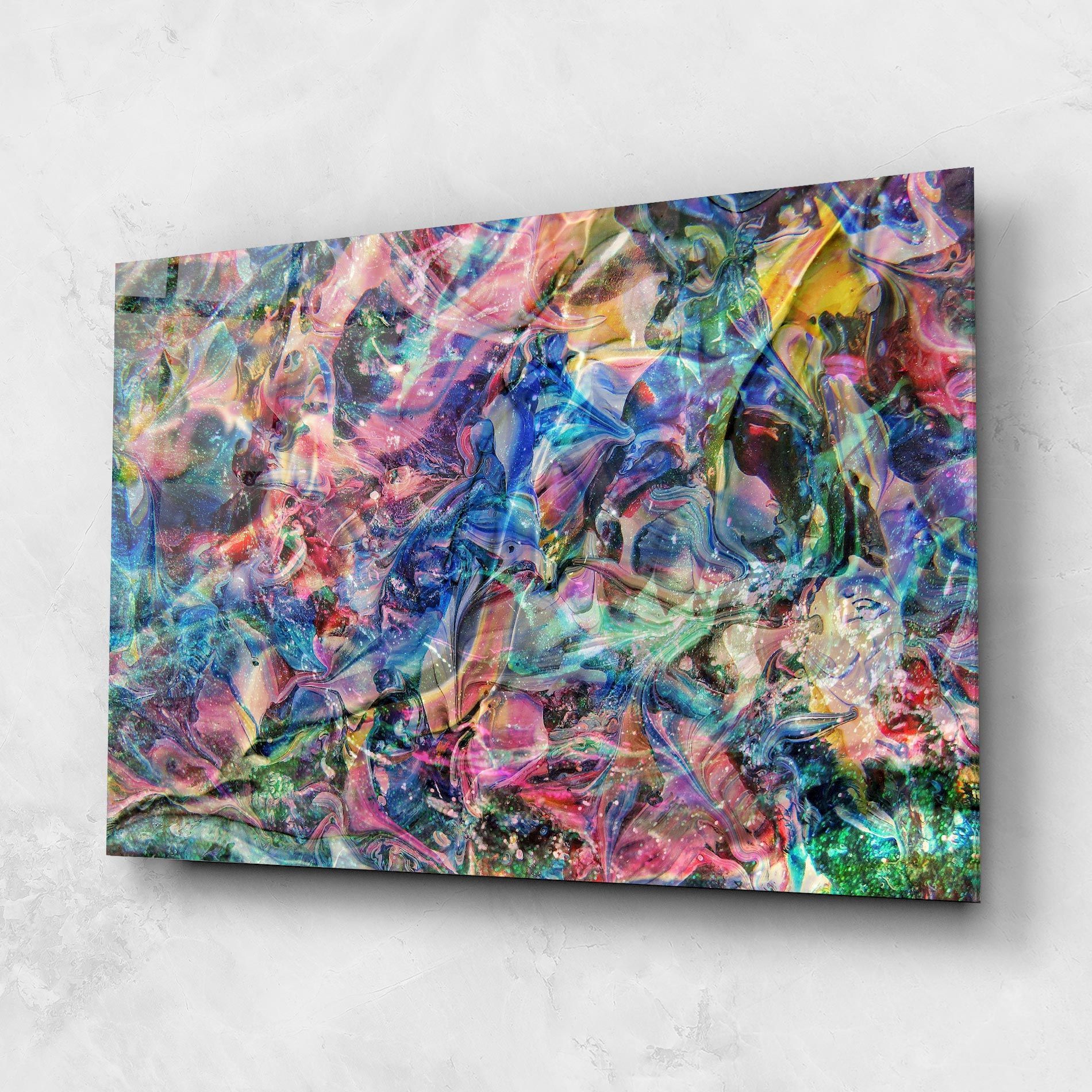 Abstract Colourful Glass mockup 1