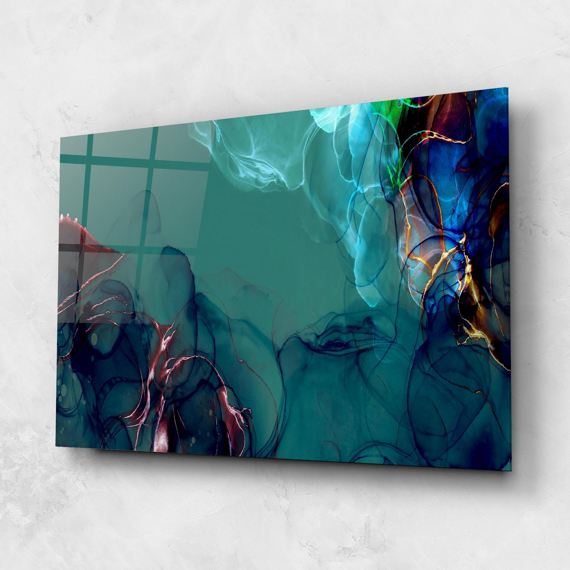 Üvegkép Darkish Abstract mockup 1