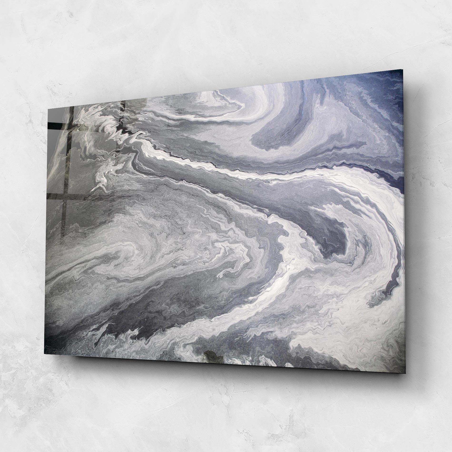 Üvegkép Grey Liquid Marble mockup 1