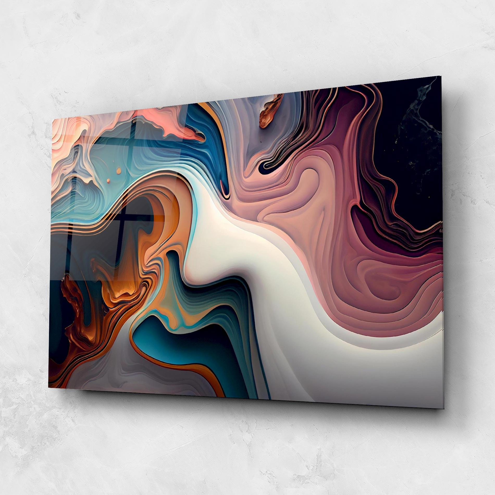 Üvegkép Mixed Colors Marble mockup 1