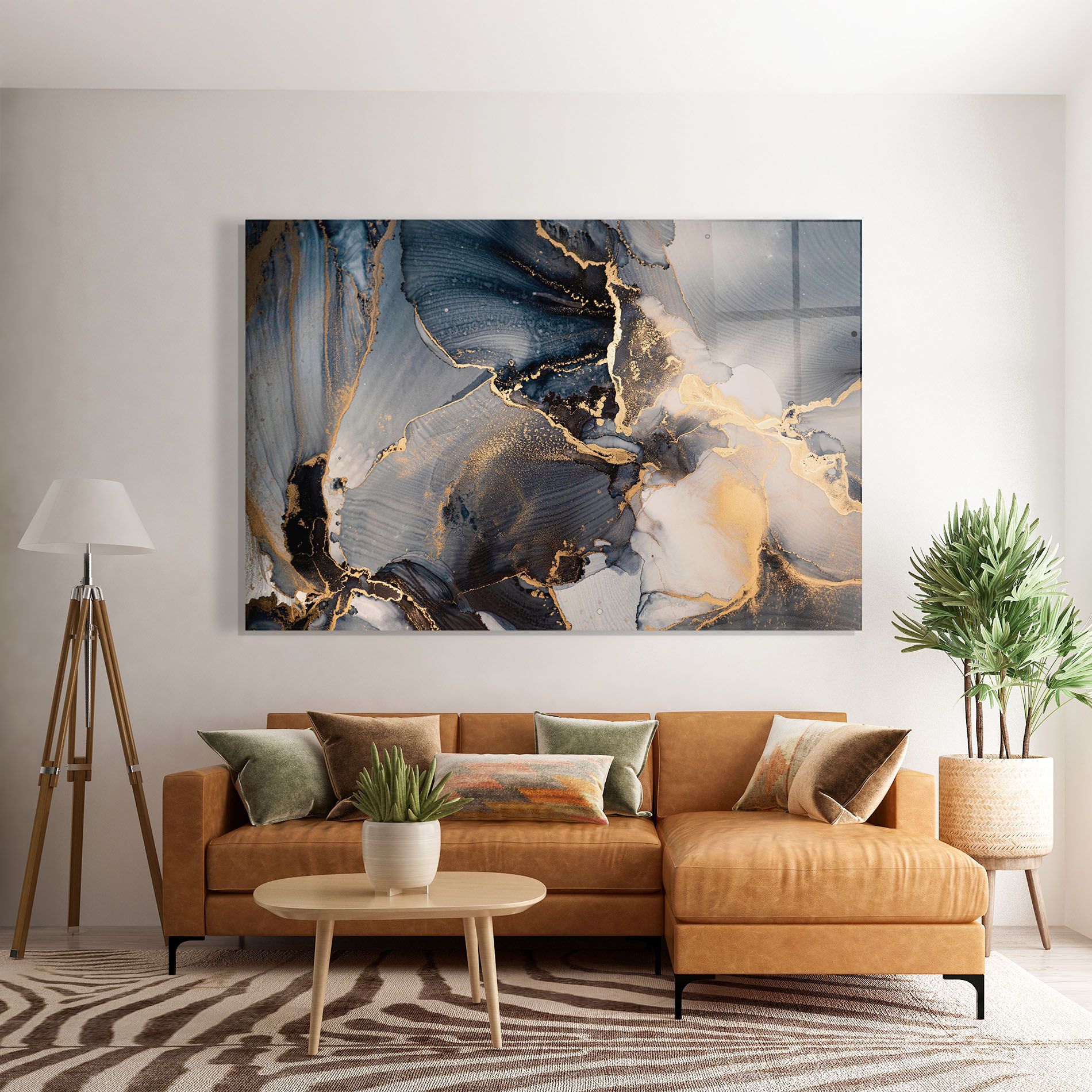 Golden Abstract Marble mockup 7