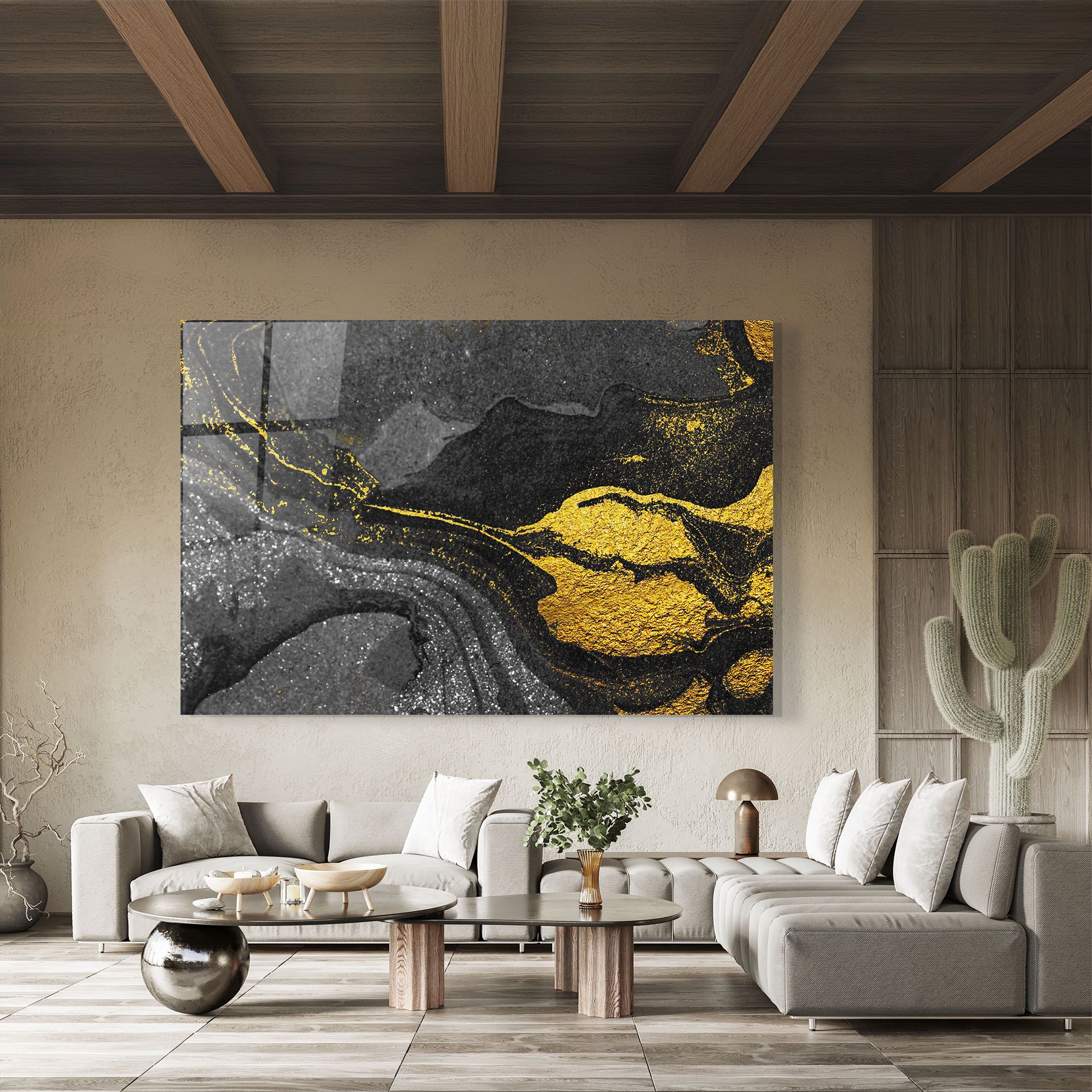 Black And Gold Texture mockup 8