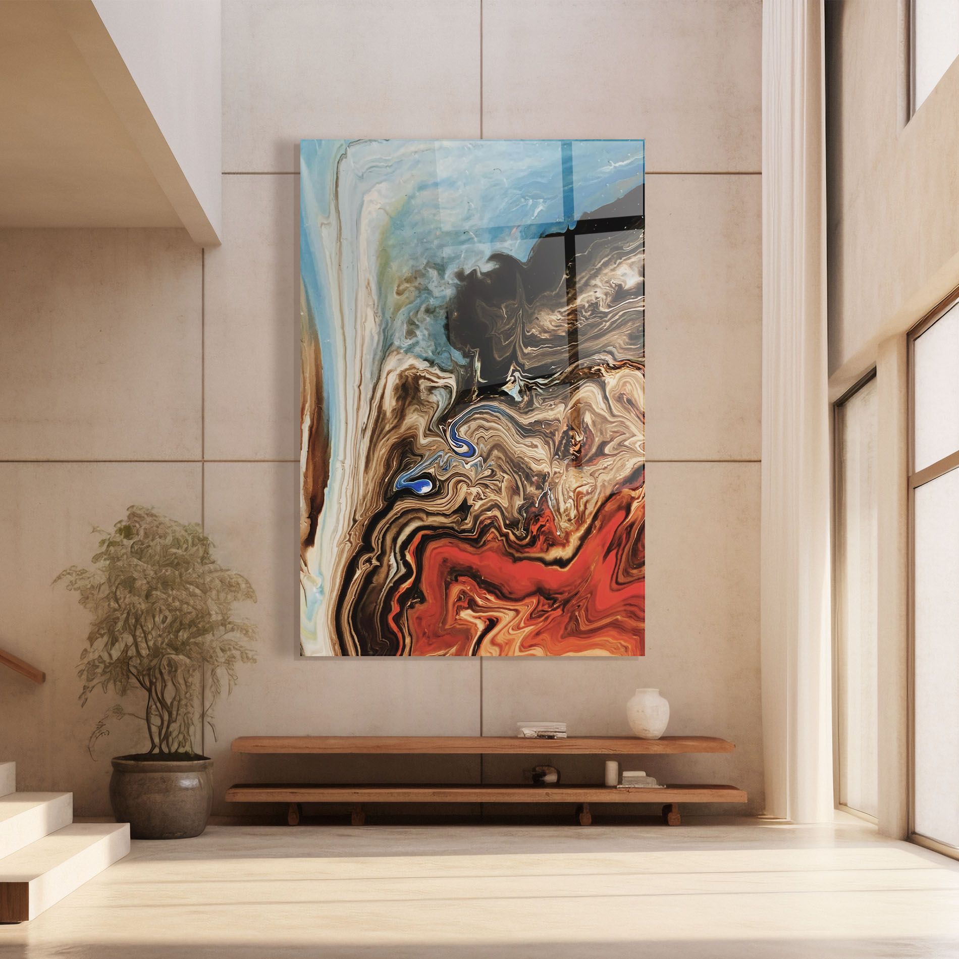 Abstract Waterfall mockup 8