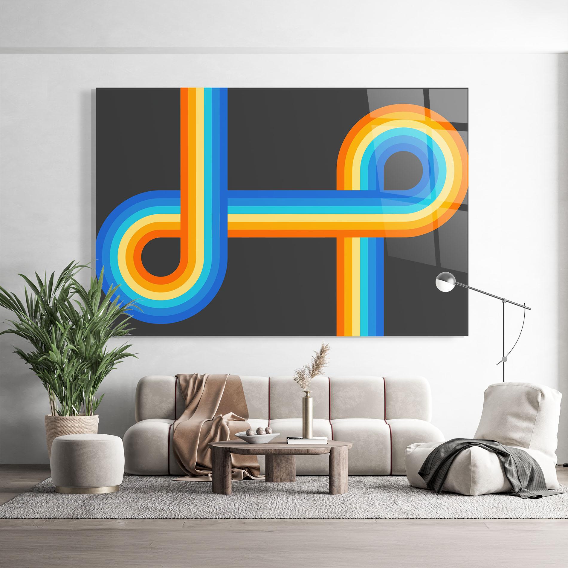 Üvegkép Vintage Ranbow mockup 9