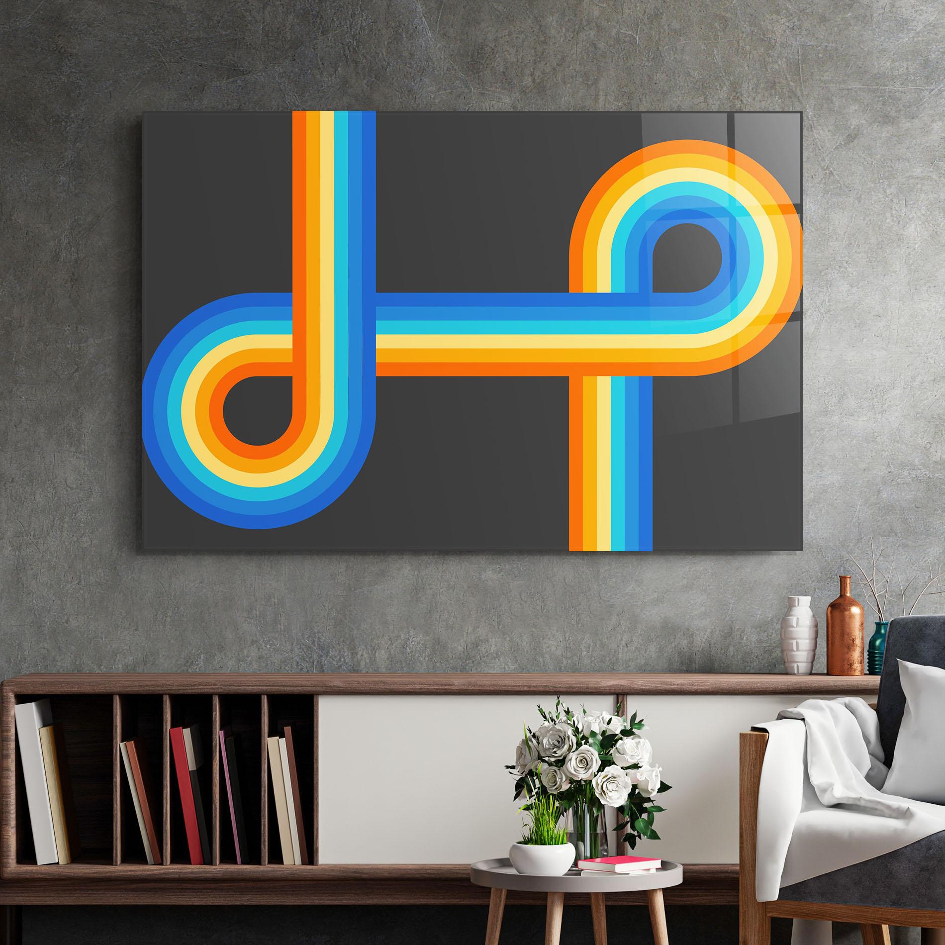 Üvegkép Vintage Ranbow mockup 2