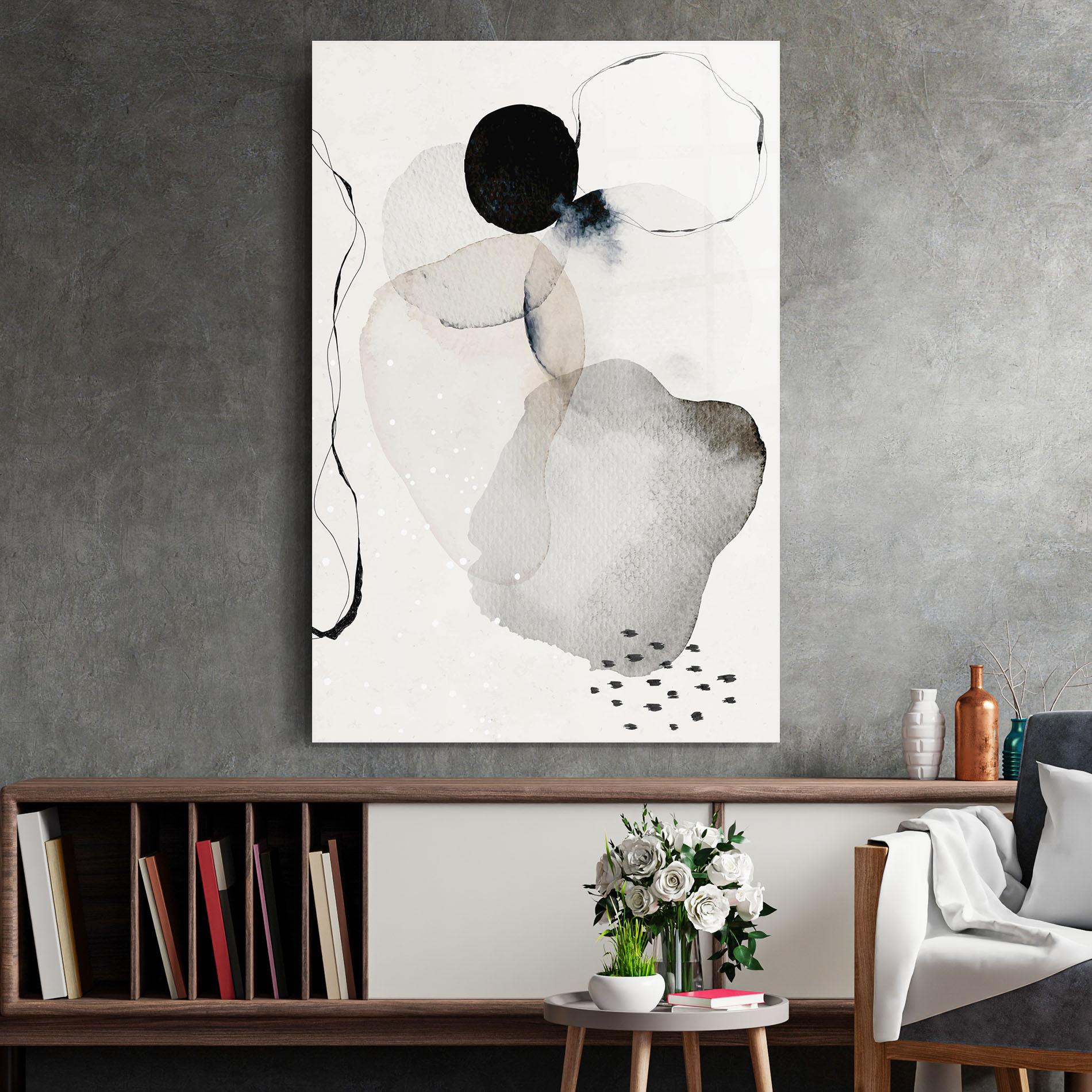 Üvegkép Water Color Art mockup 2