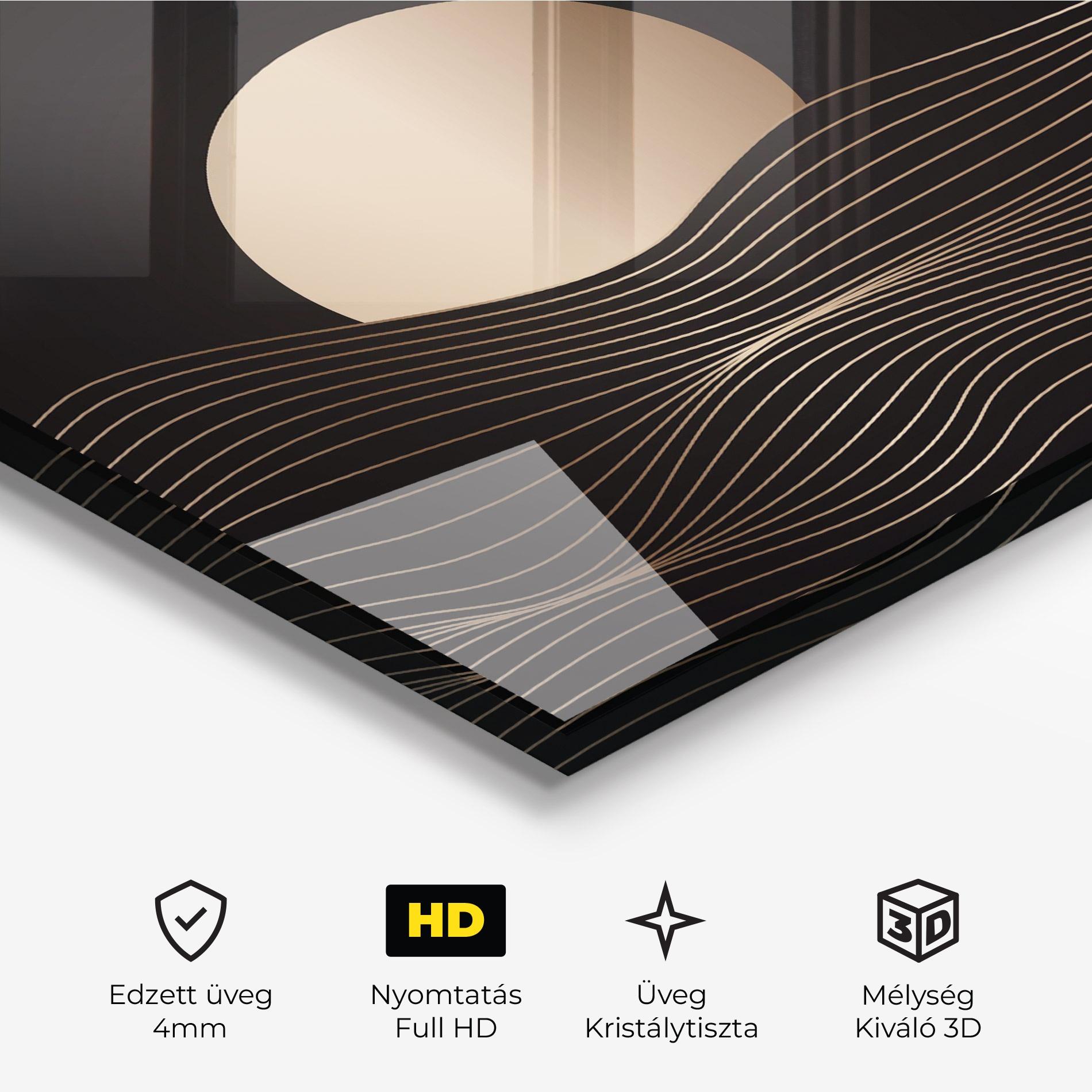 Üvegkép Cream Moon mockup 3