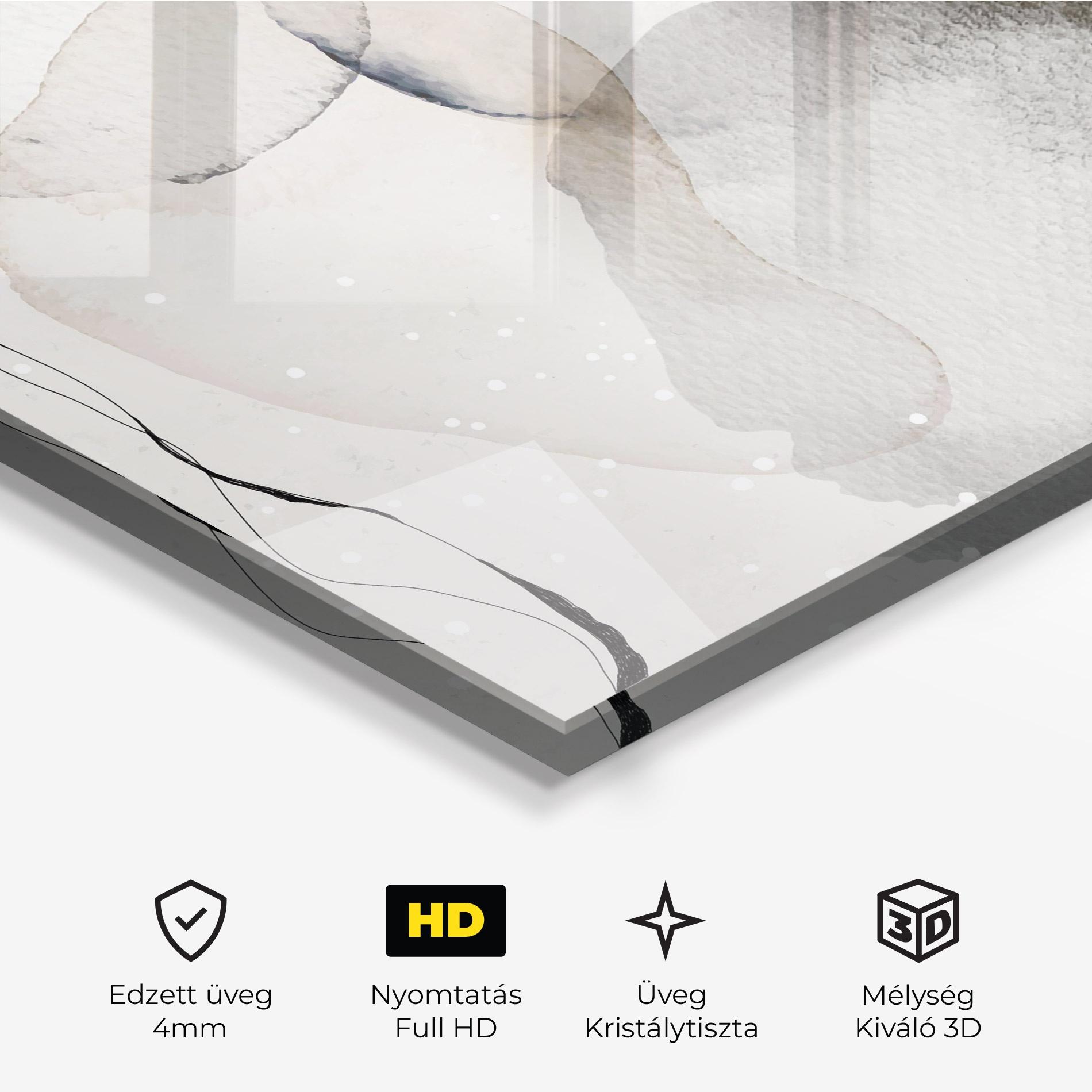 Üvegkép Water Color Art mockup 3