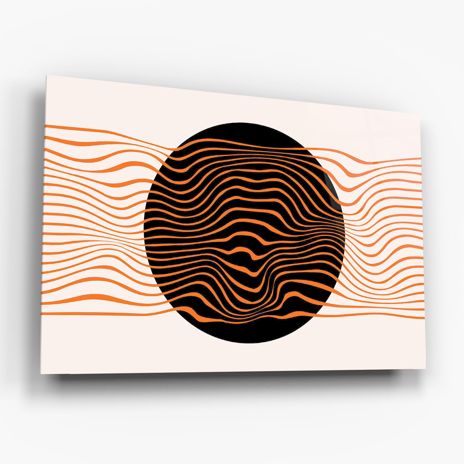 Üvegkép Black Circle mockup 6