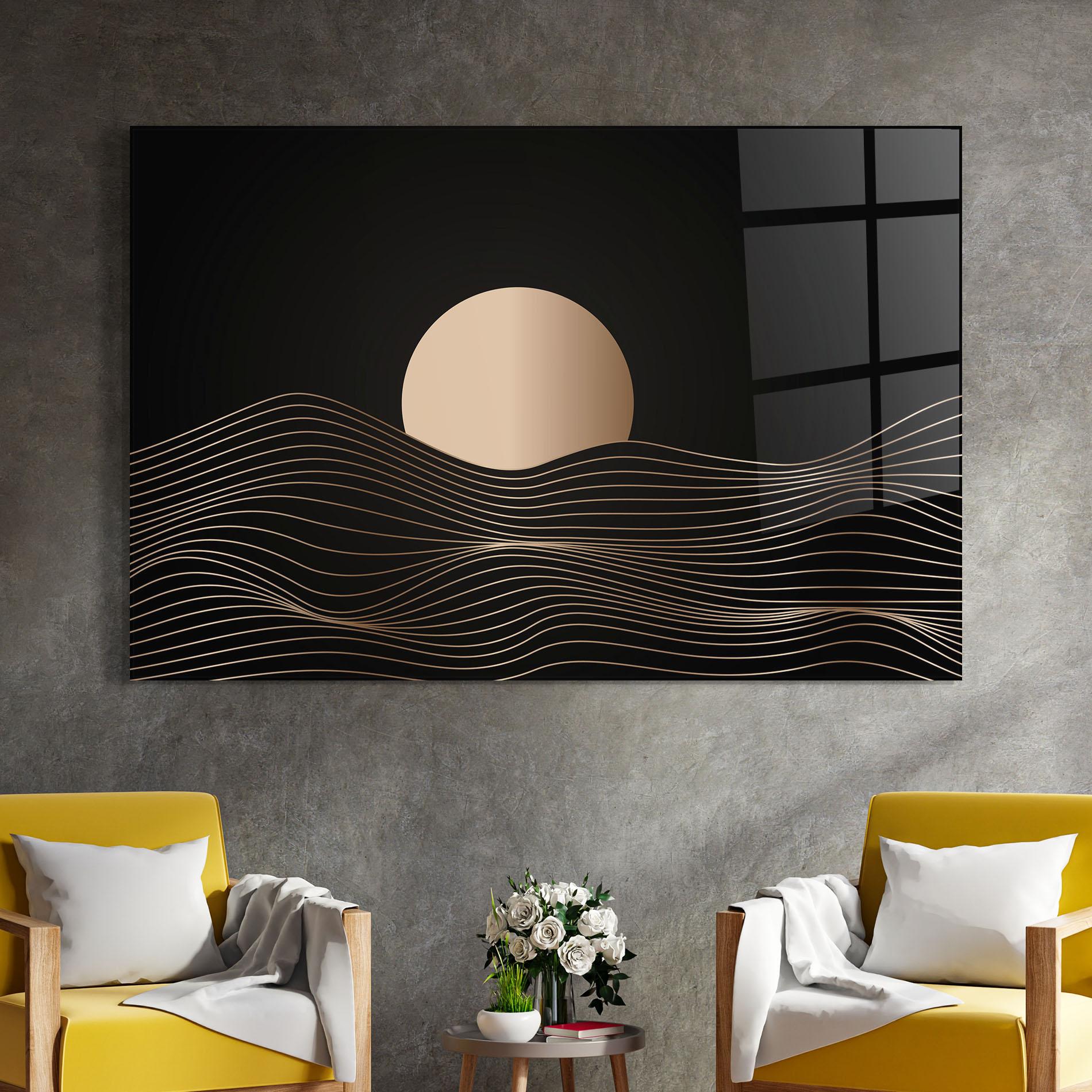 Üvegkép Cream Moon mockup 4