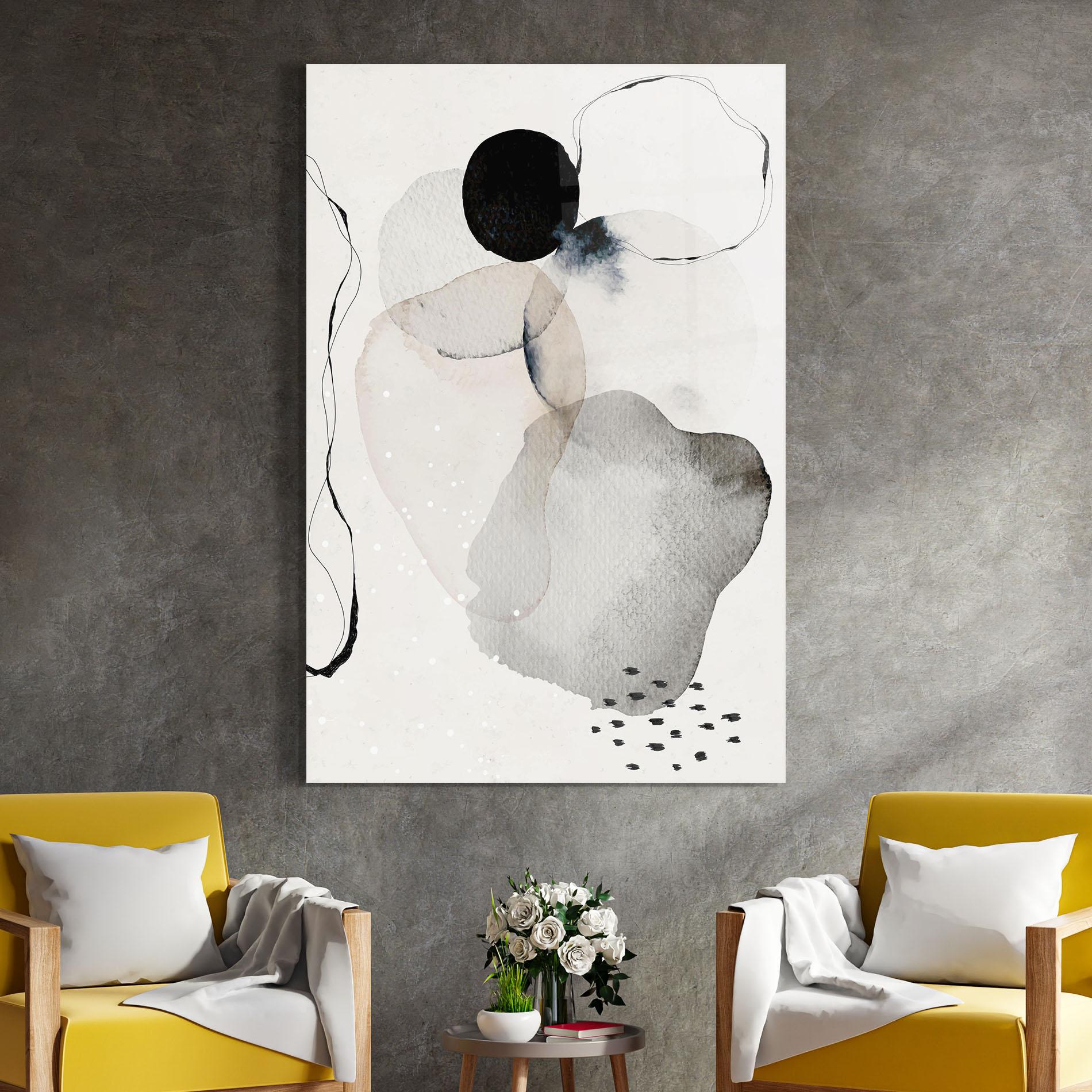 Üvegkép Water Color Art mockup 4