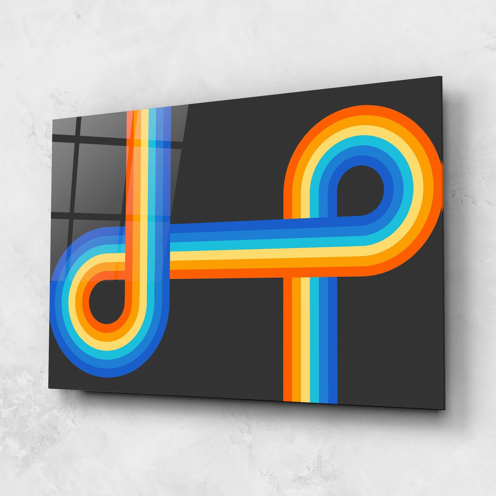 Üvegkép Vintage Ranbow mockup 1