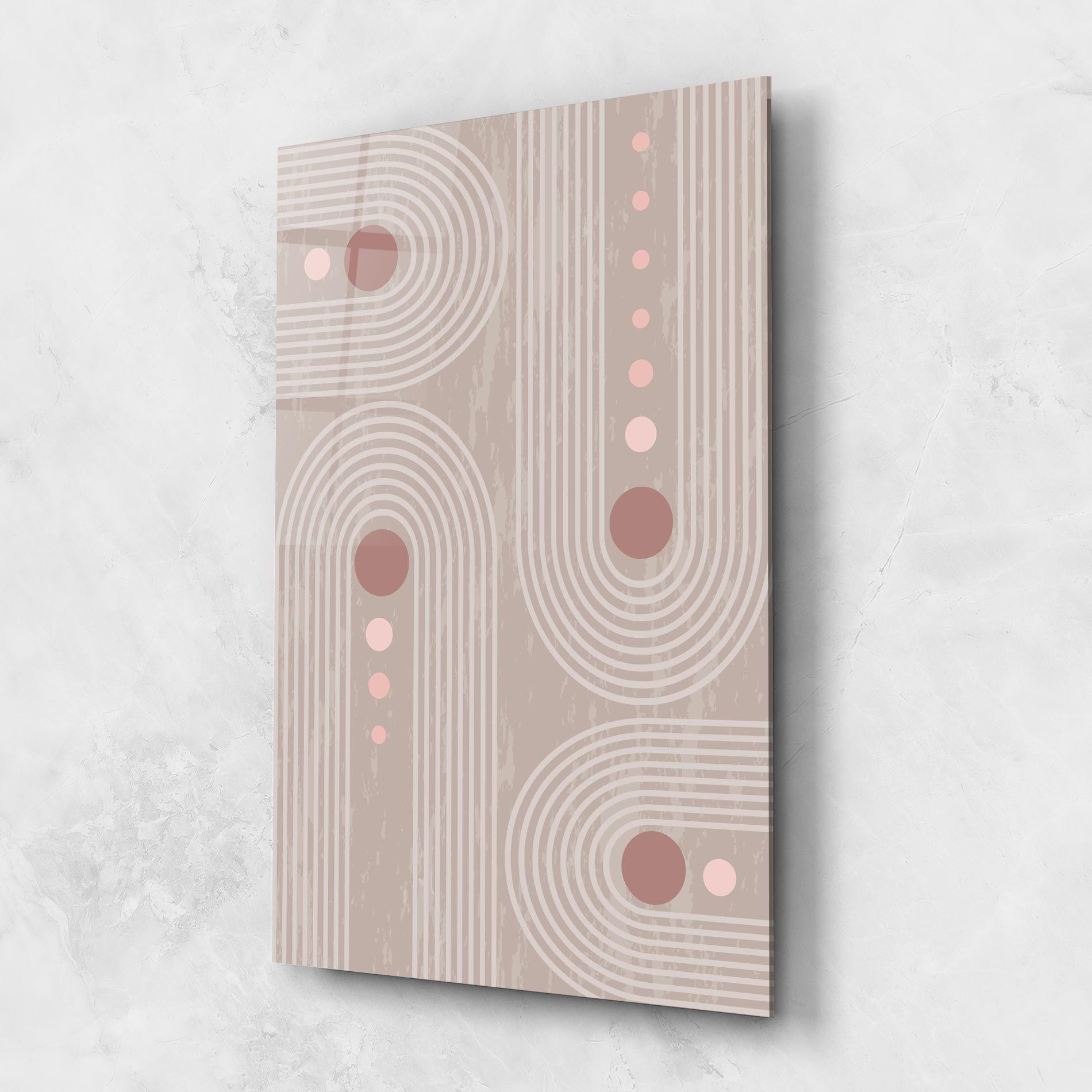 Pink Circle On Cream mockup 1