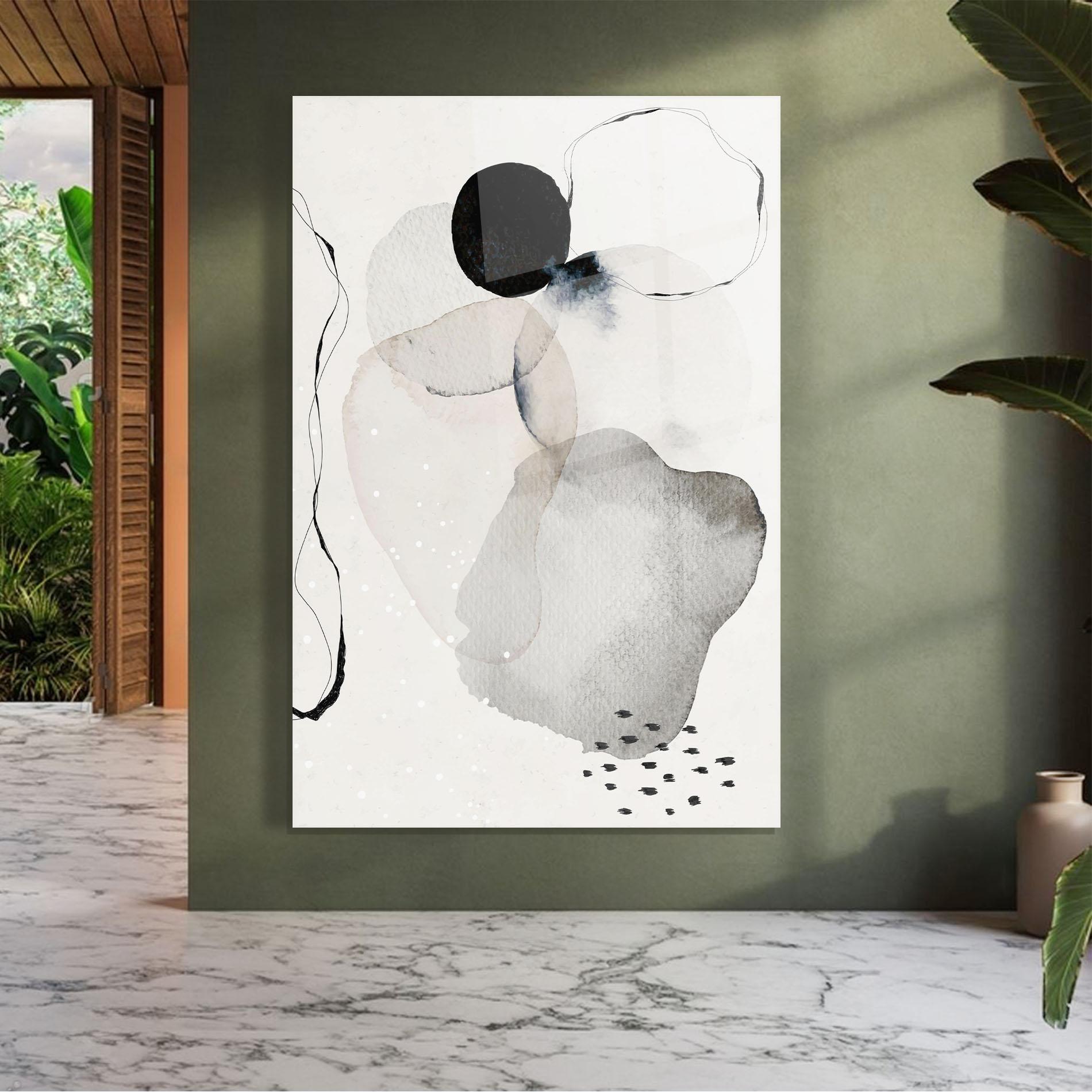 Üvegkép Water Color Art mockup 7