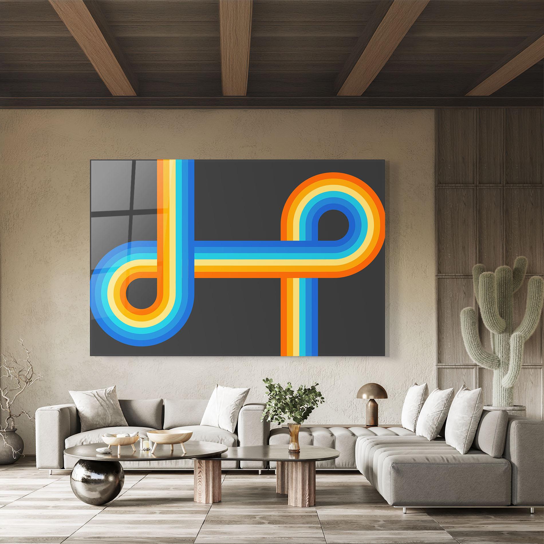 Üvegkép Vintage Ranbow mockup 8