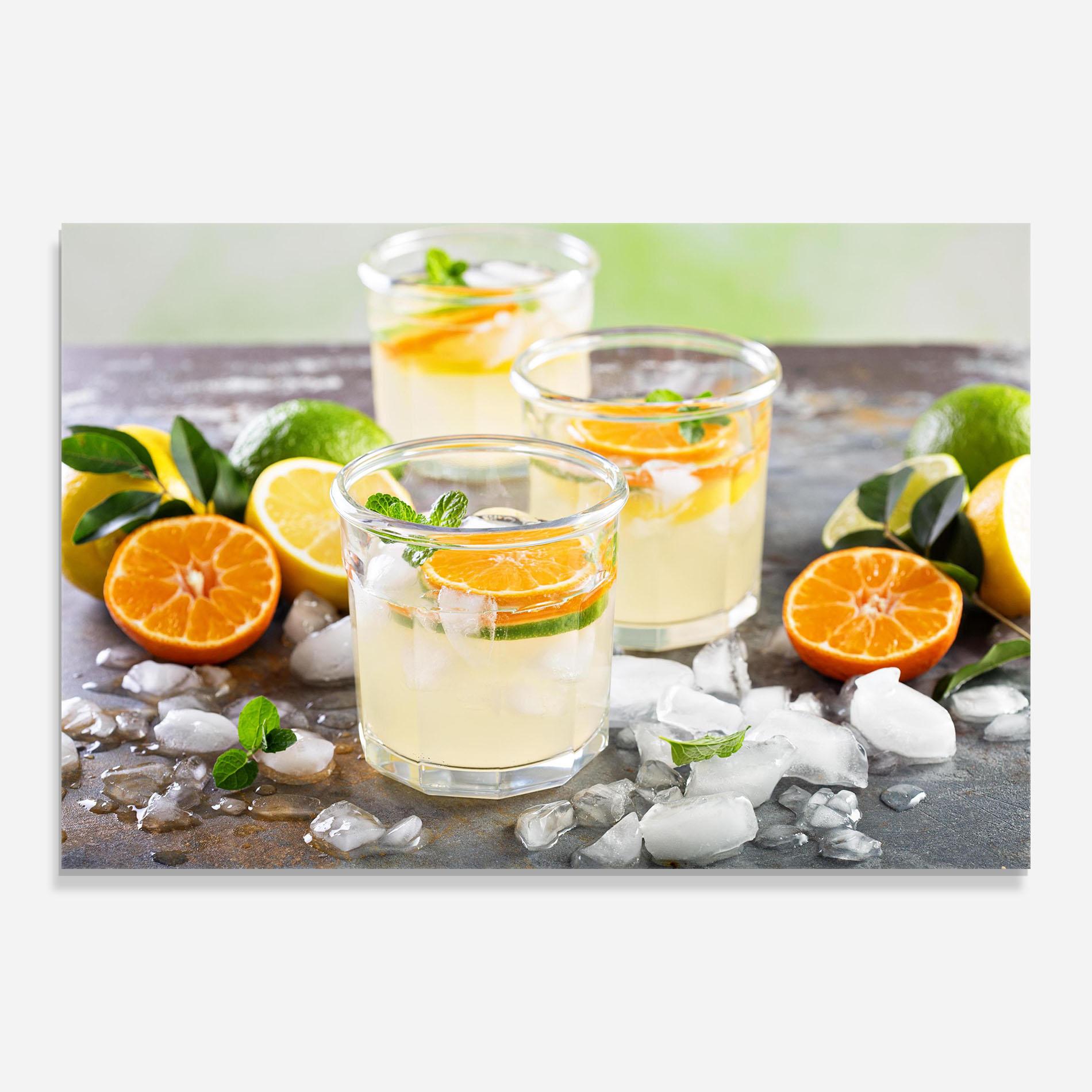 Üvegkép Citrus Fruit Lemonade mockup 0
