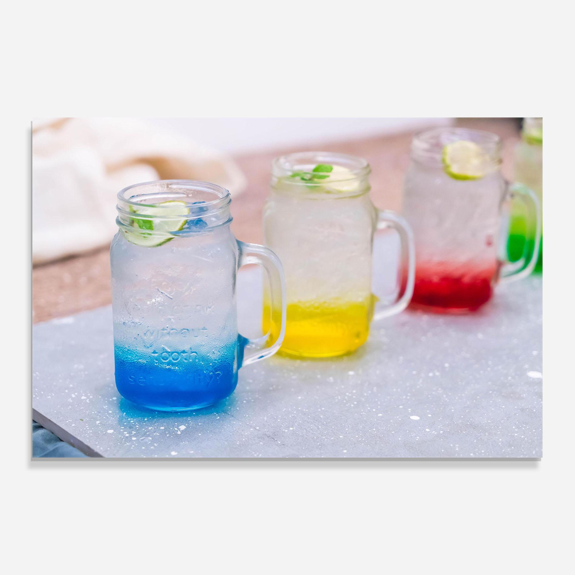 Üvegkép Colorful Italian Soda mockup 0