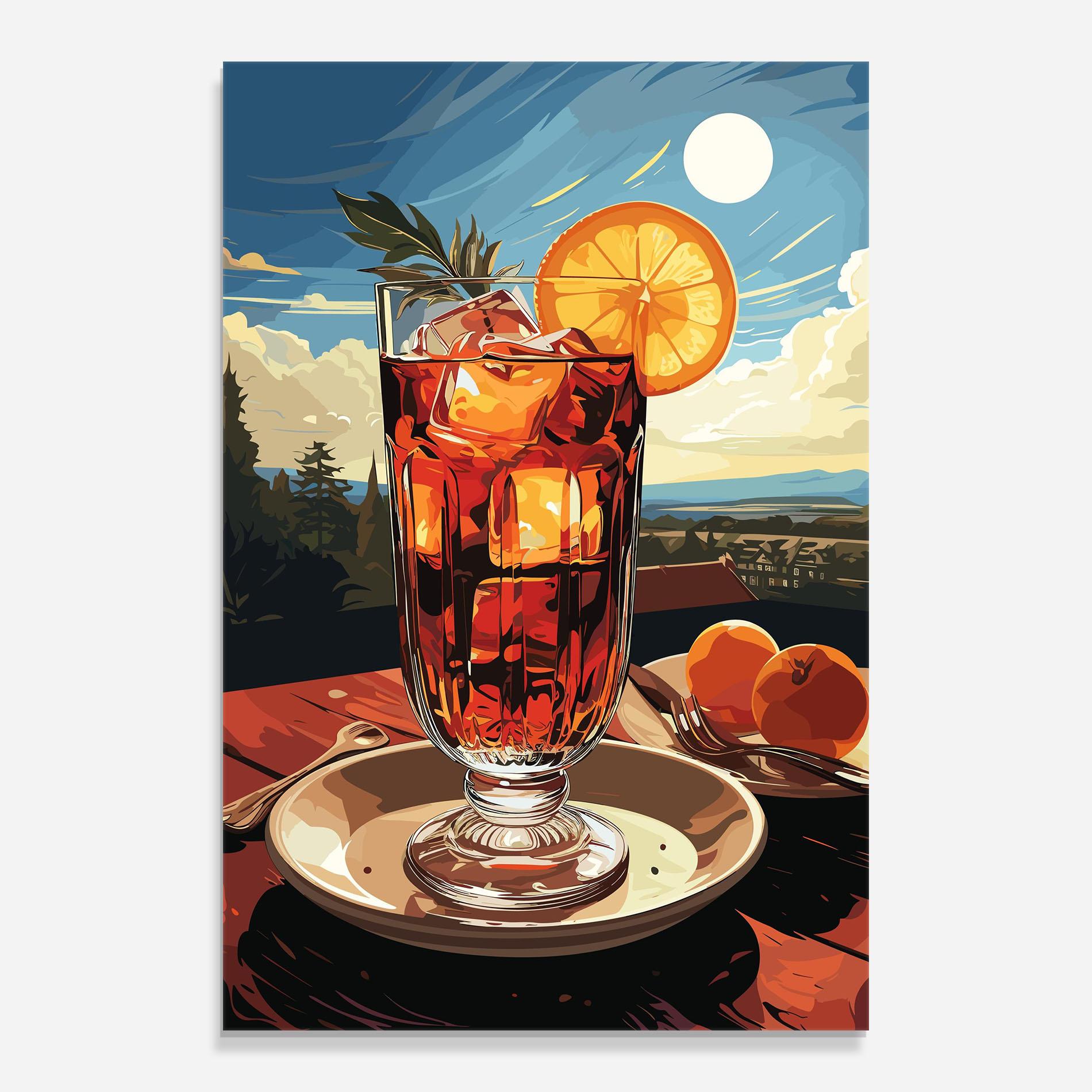 Üvegkép Cocktail Orange mockup 0