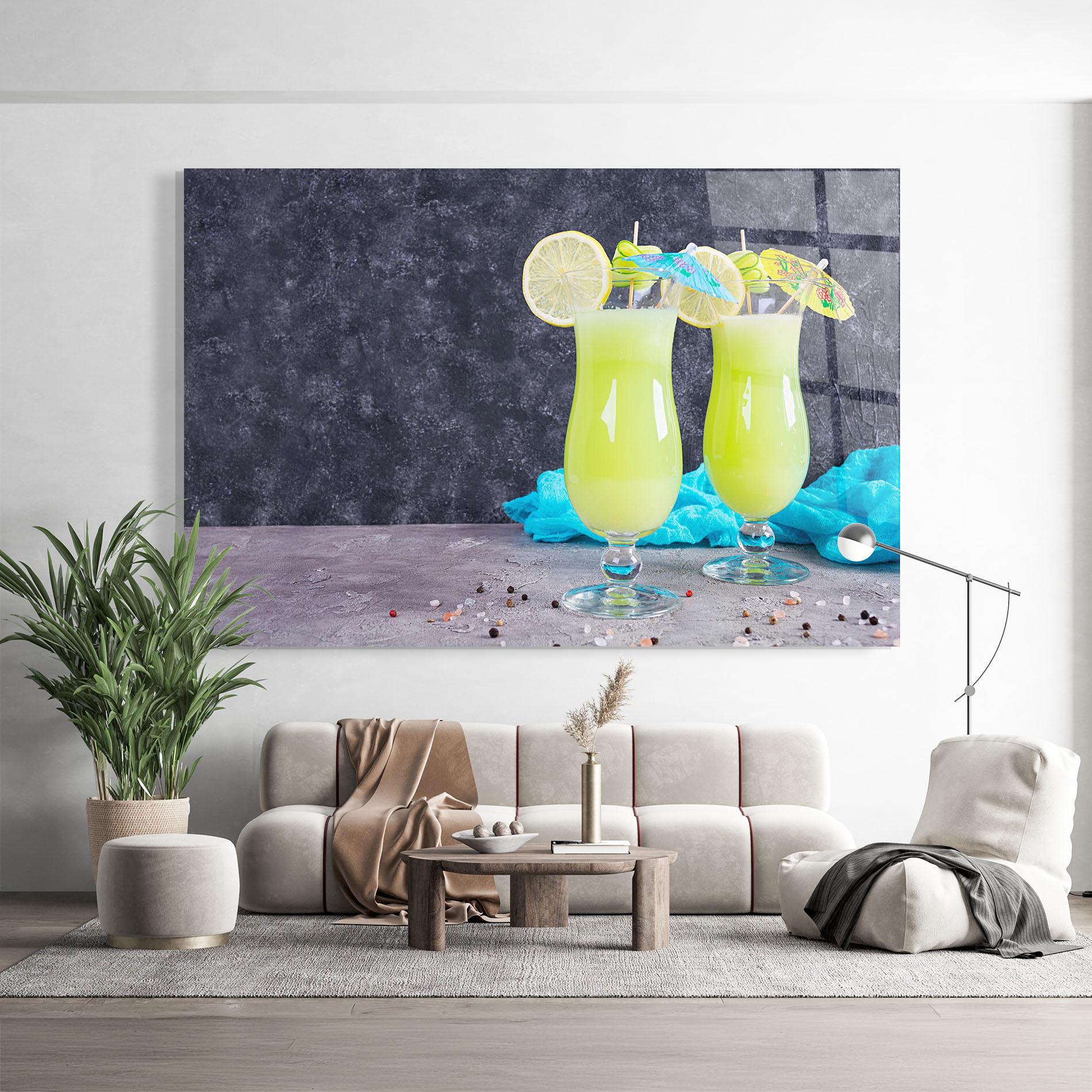 Üvegkép Fresh Cucumber Juice mockup 9