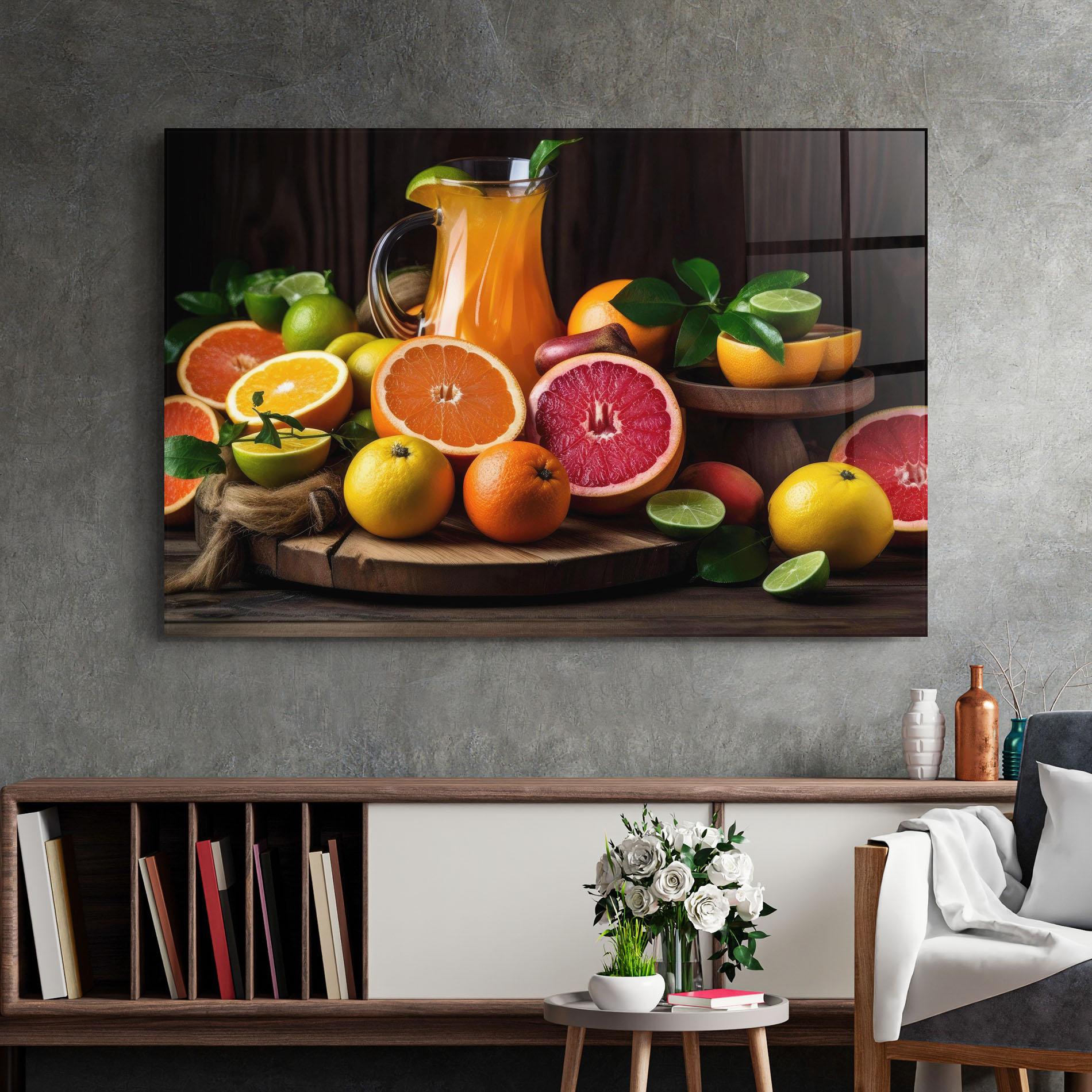 Üvegkép Glass Of Orange Juice mockup 2