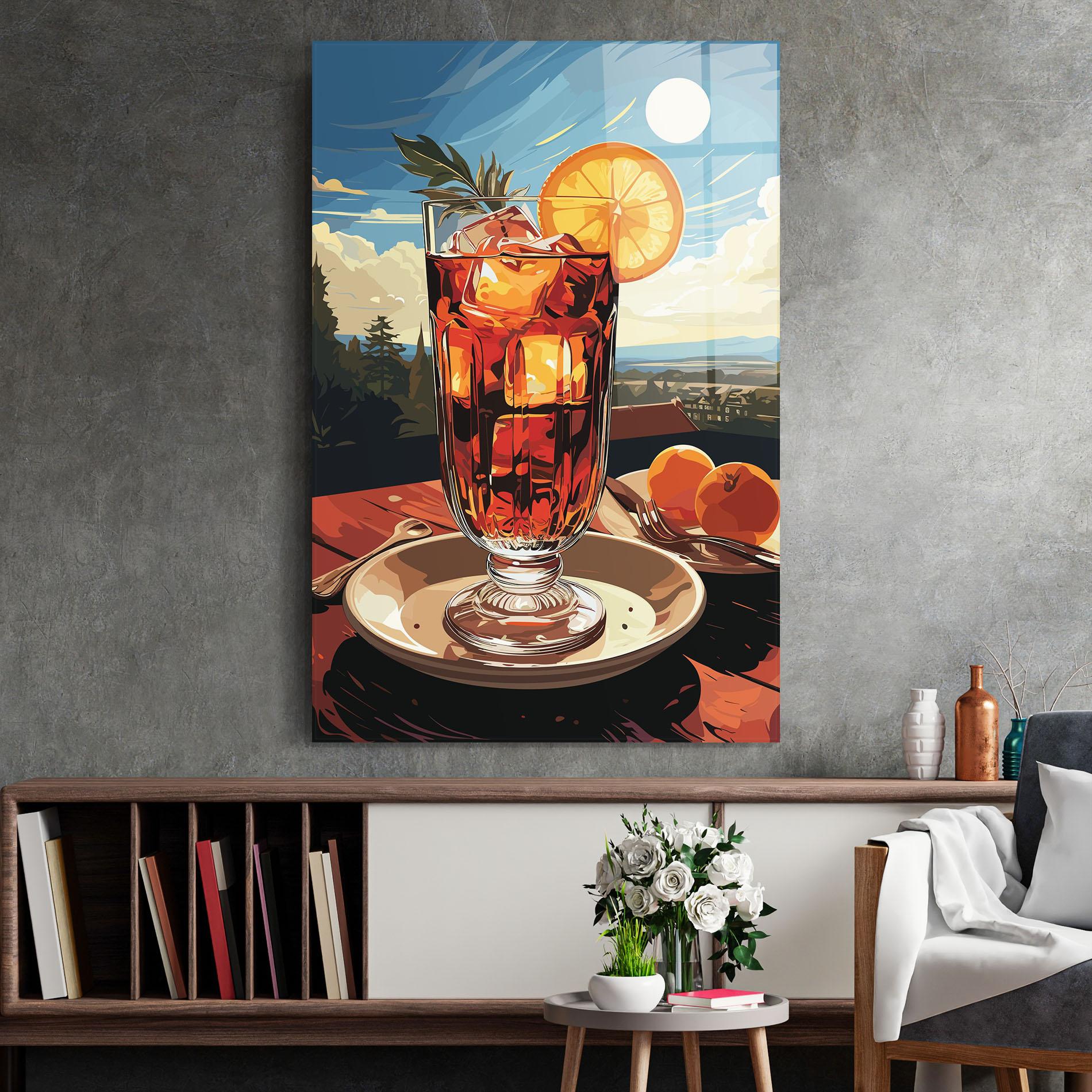 Üvegkép Cocktail Orange mockup 2