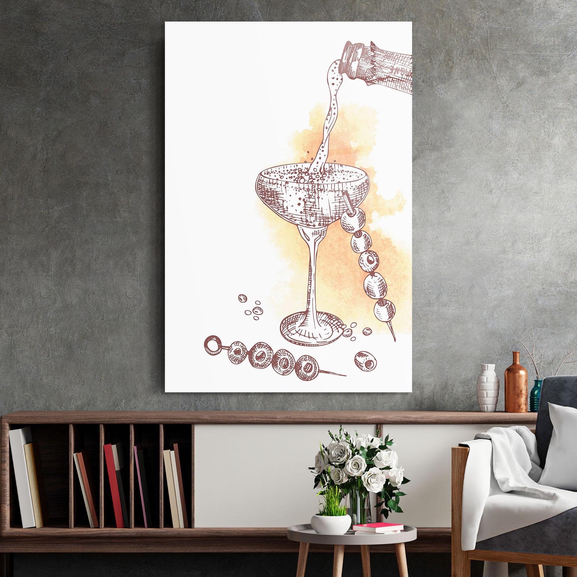 Üvegkép Cocktail mockup 2