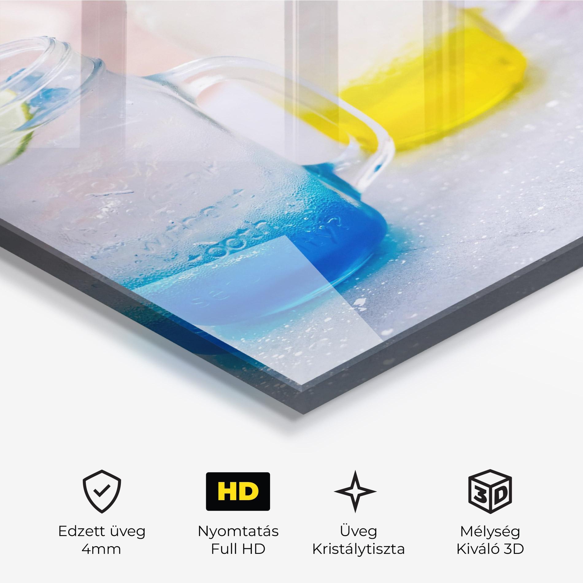 Üvegkép Colorful Italian Soda mockup 3