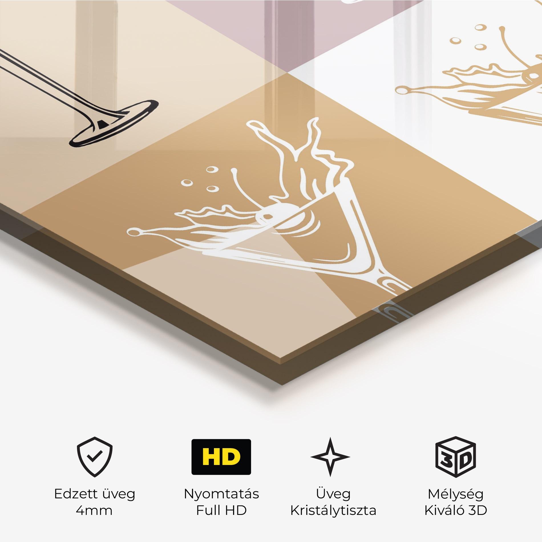 Üvegkép Drinks Mix mockup 3