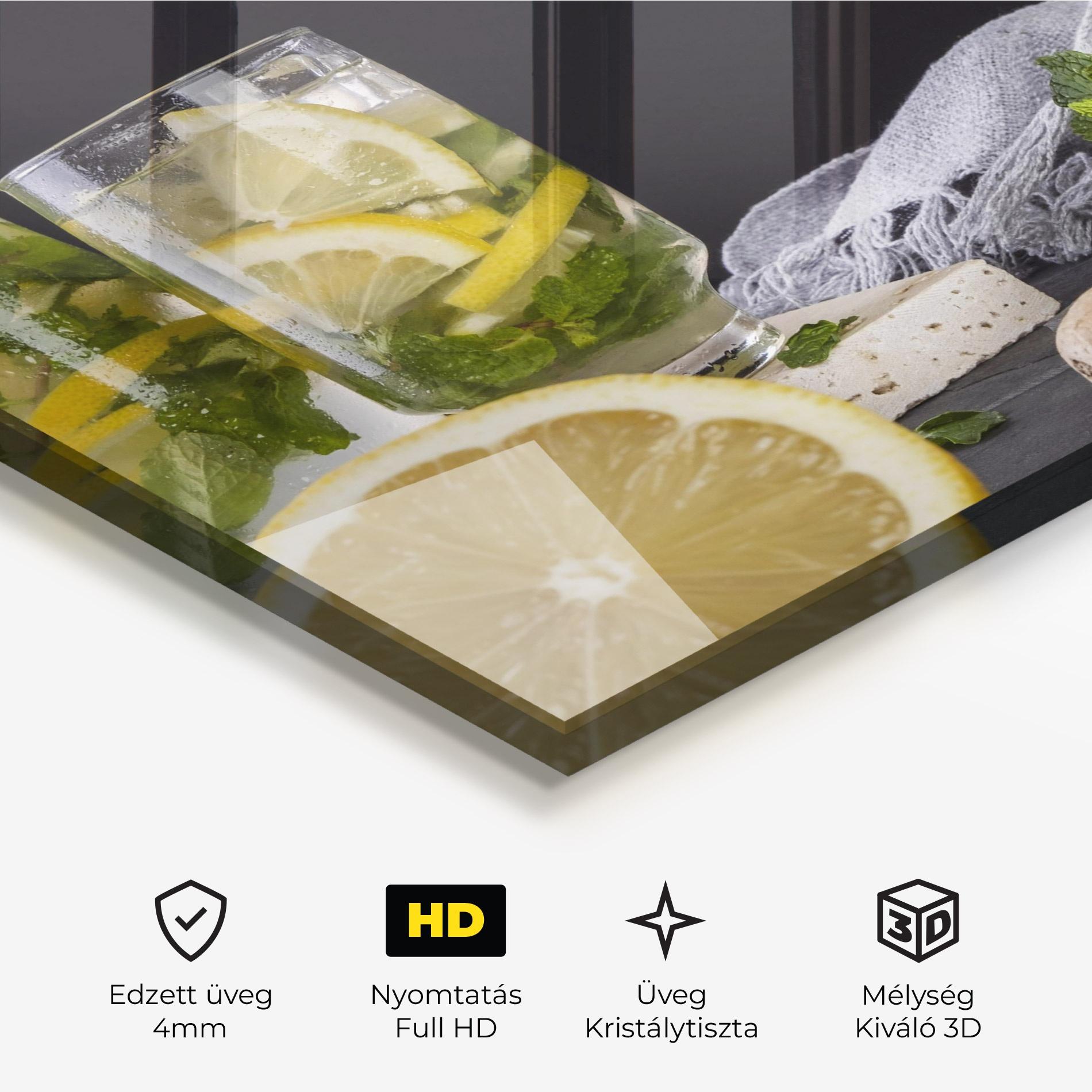 Üvegkép Ginger Lemonade mockup 3